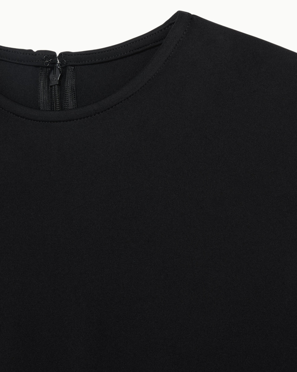 Black Long Sleeve Footed Baby Bodysuit