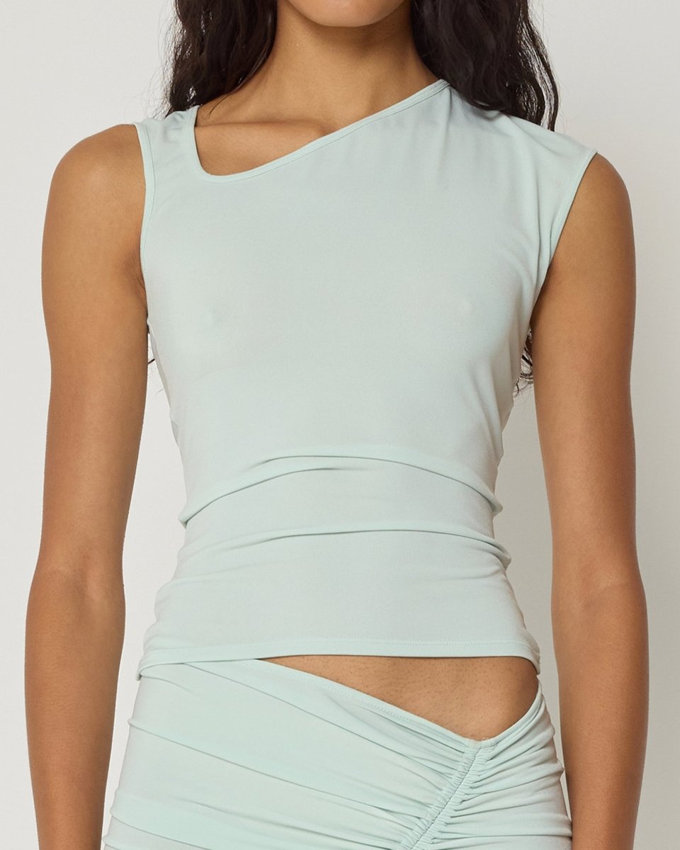 Surf Spray Asymmetrical Tank Top