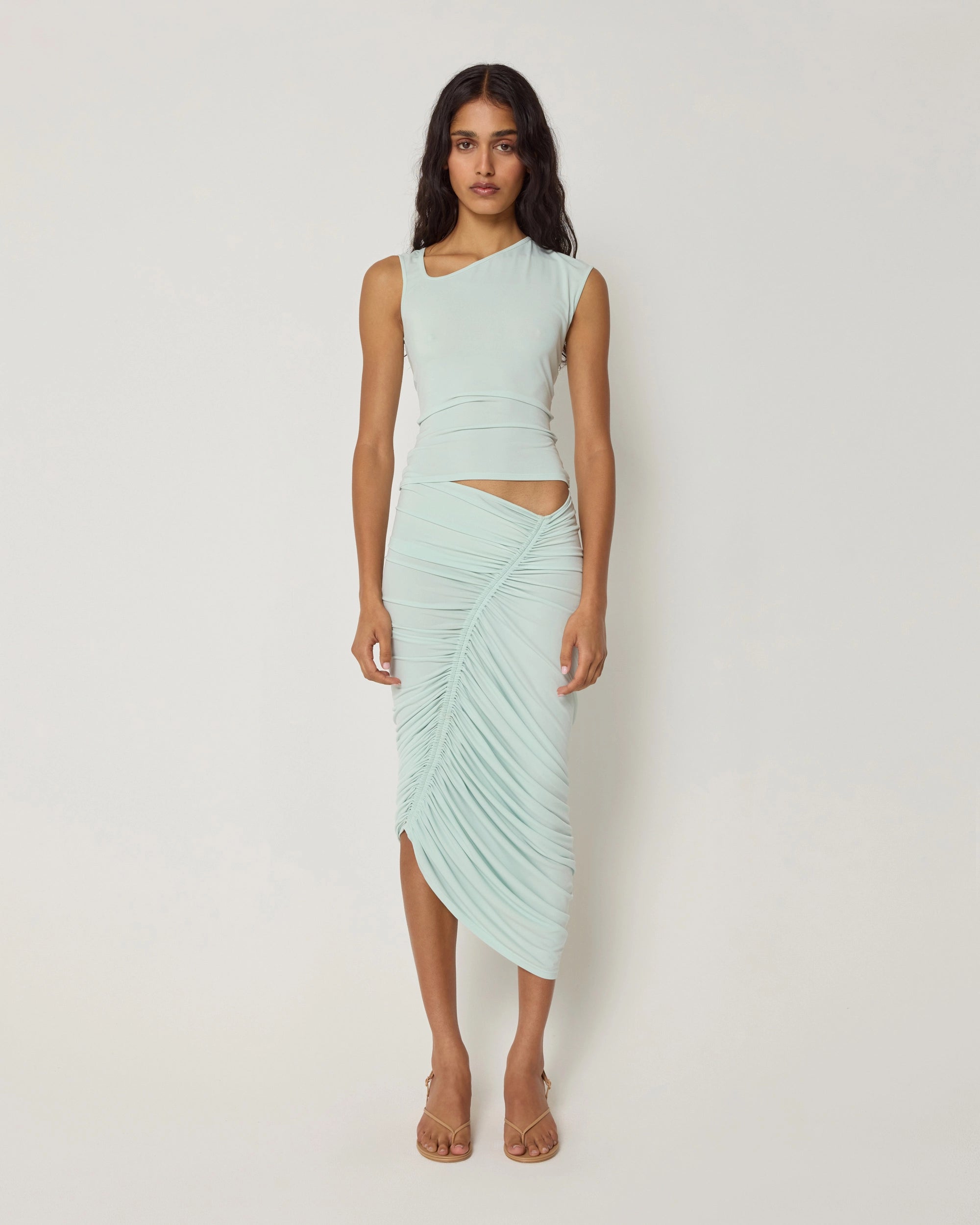 Surf Spray Asymmetrical Tank Top