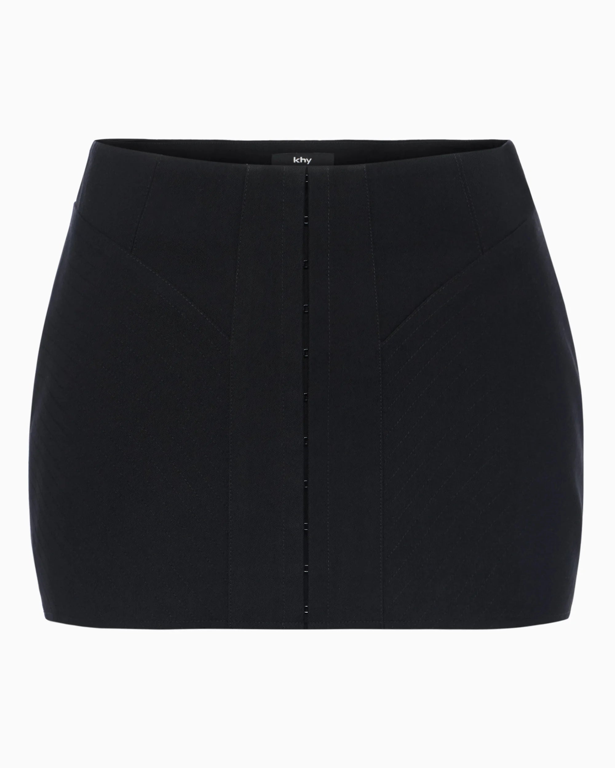Black Mini Corset Skirt for Women