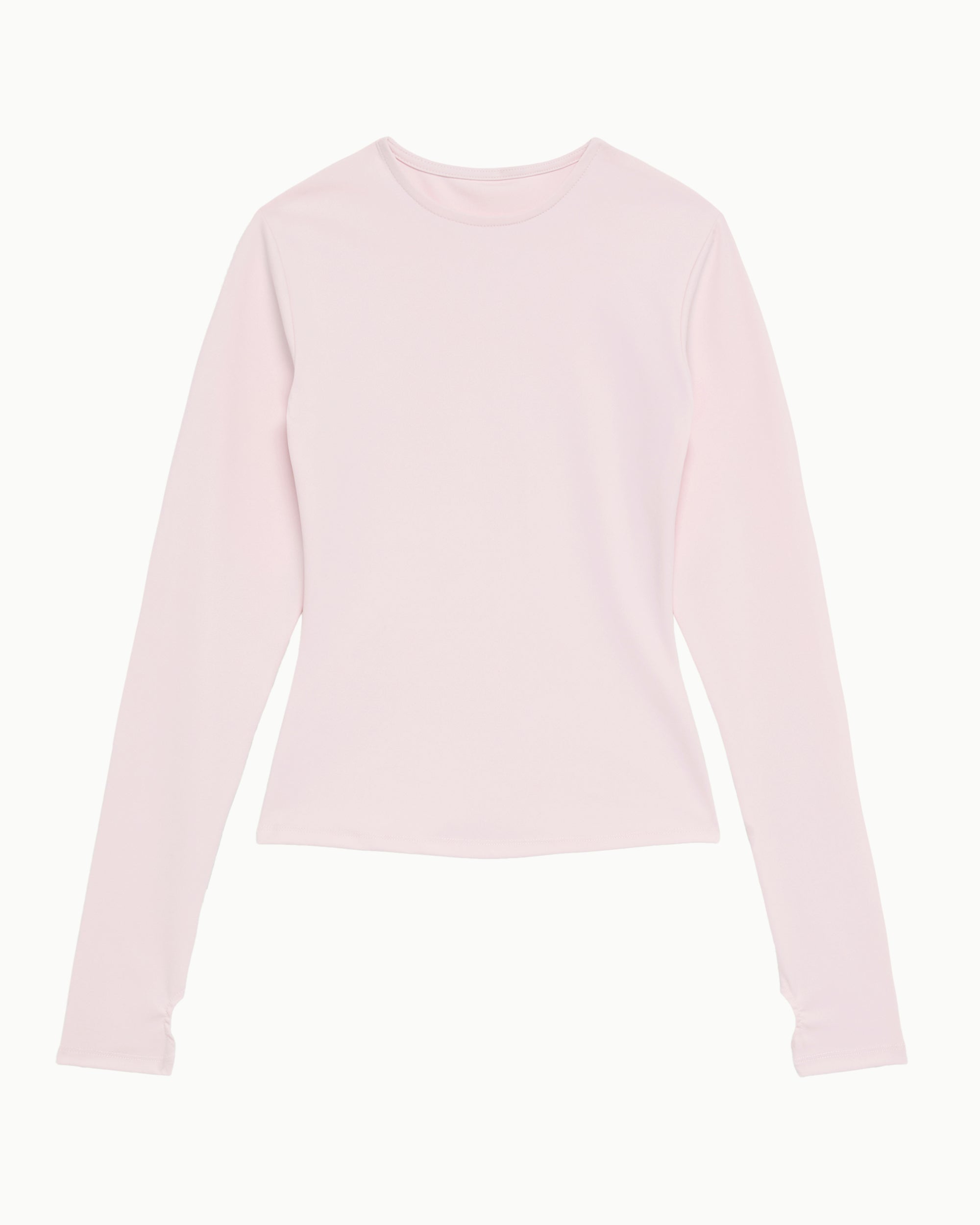 Powder Pink Thumb Hole Long Sleeve Tee