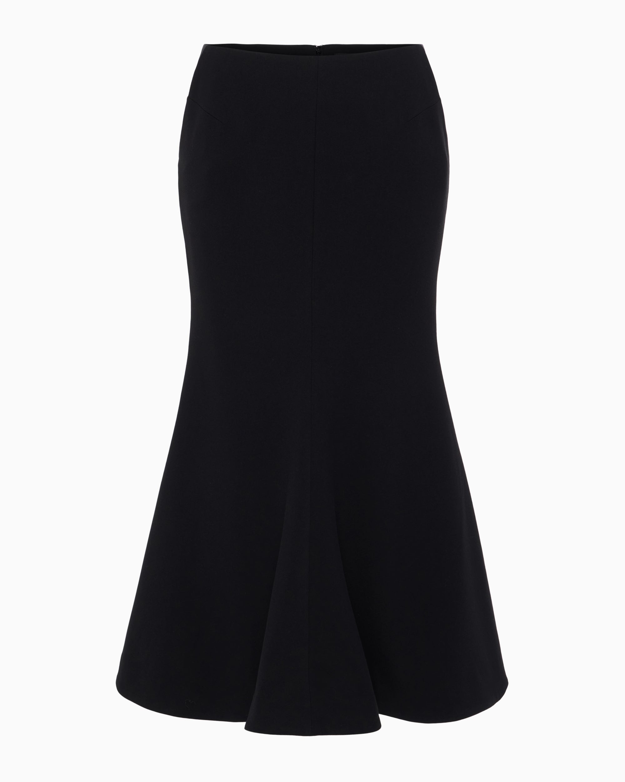 Black Tailored Long Skirt for Women