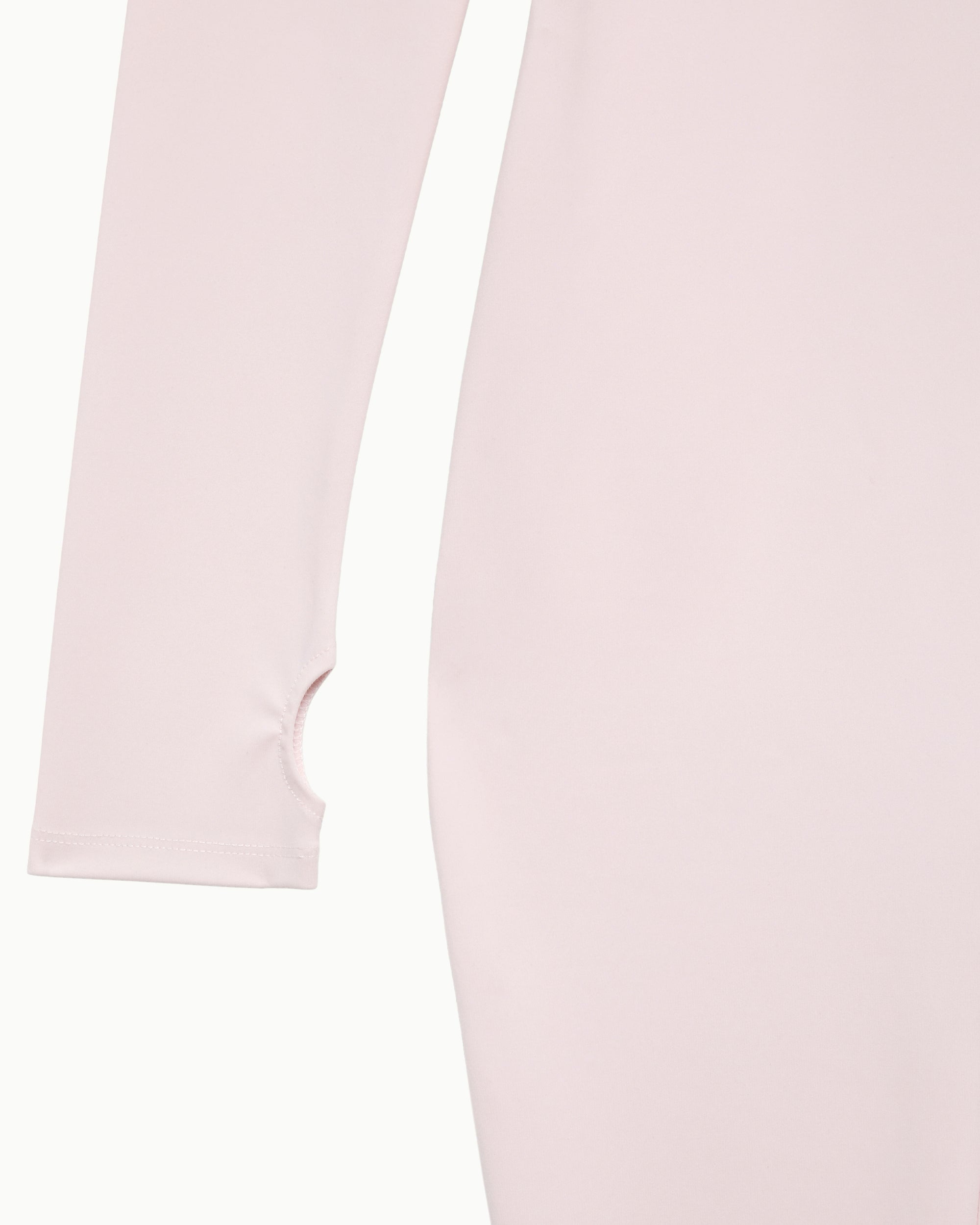 Powder Pink Baby Long Sleeve Footed Catsuit