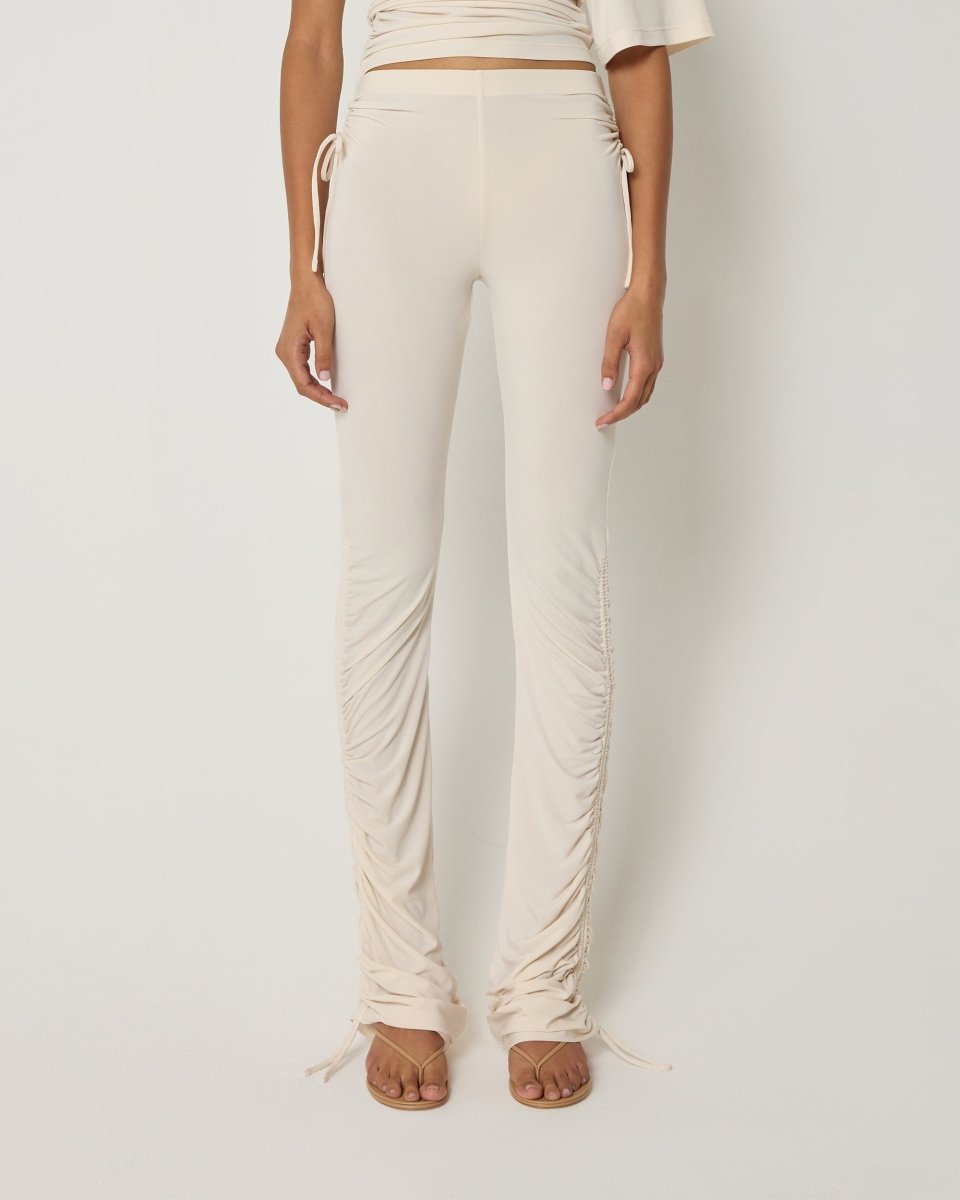 Shell Ruched Pants for Effortless Style