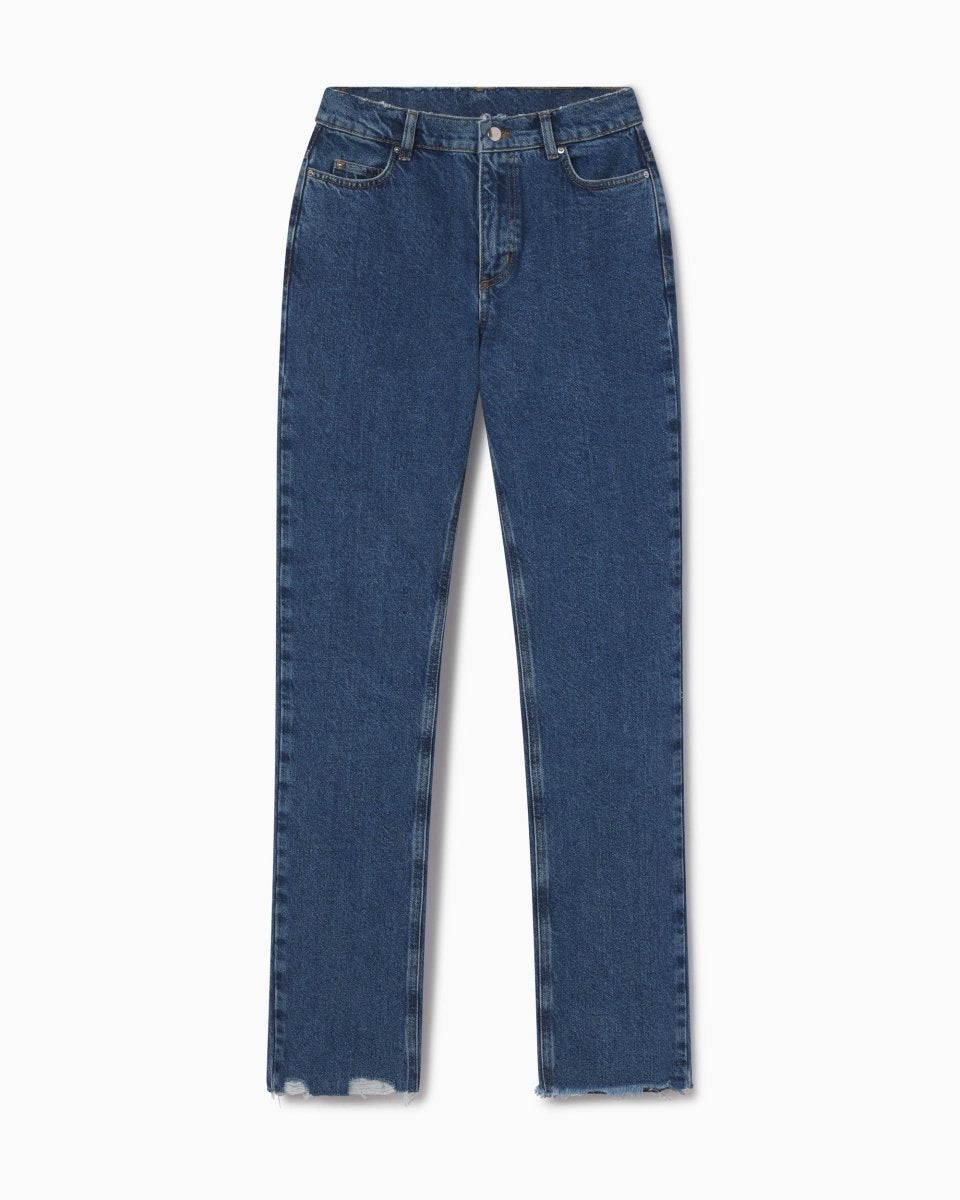 Classic Medium Wash Straight Leg Jeans