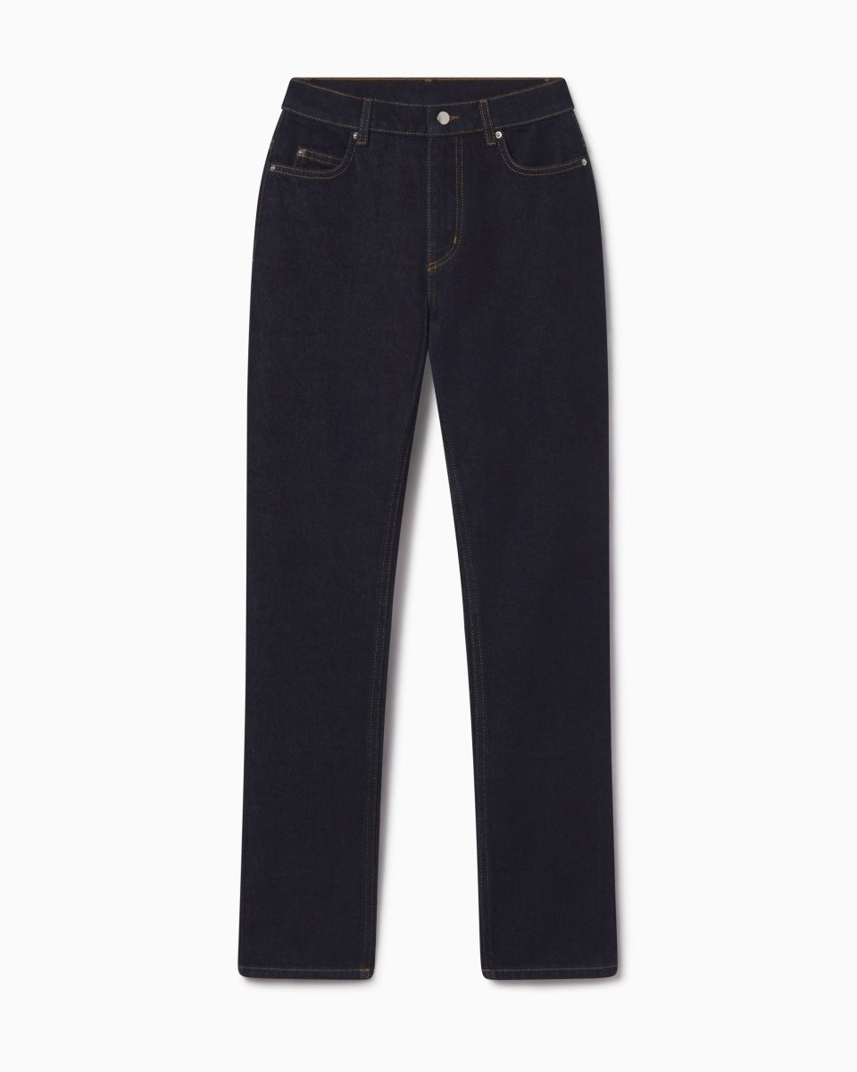 Dark Wash Classic Straight Leg Jeans