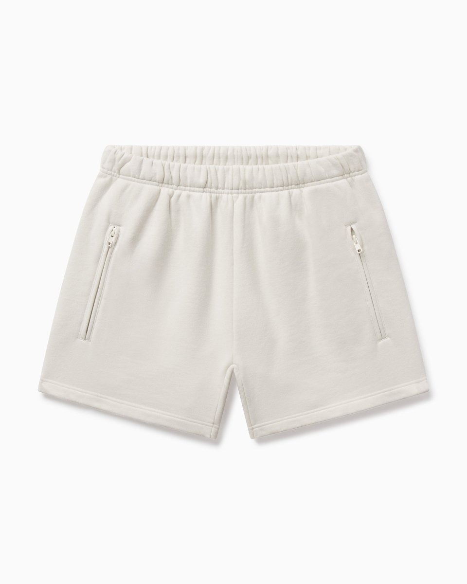 Ecru Fleece Shorts for Comfort