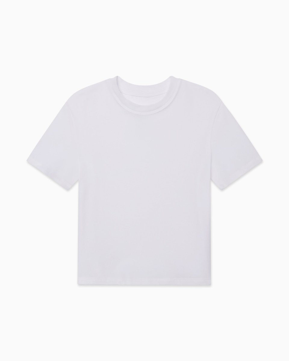 White Baby Tee – Soft Cotton Essential