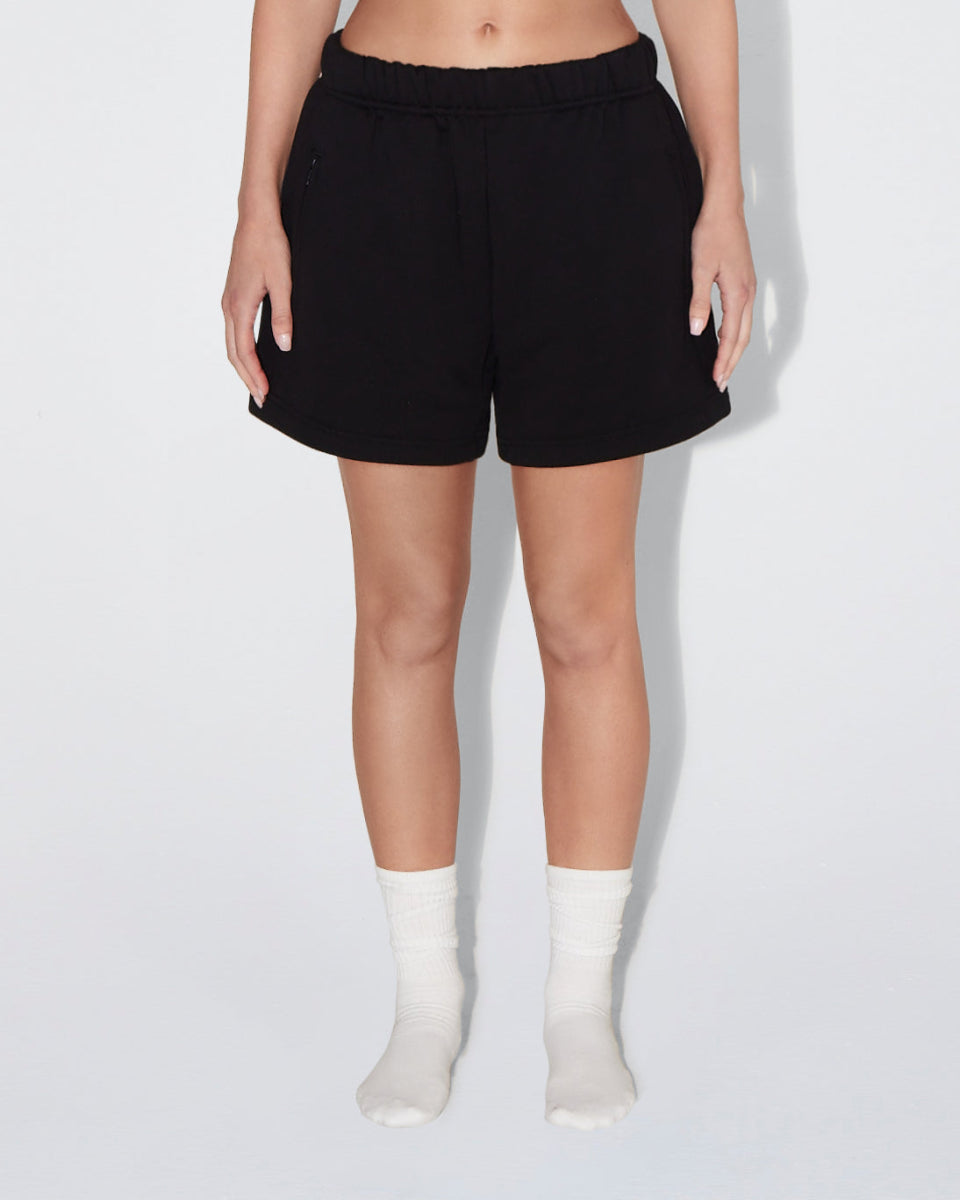 Black Fleece Shorts for Comfort & Style