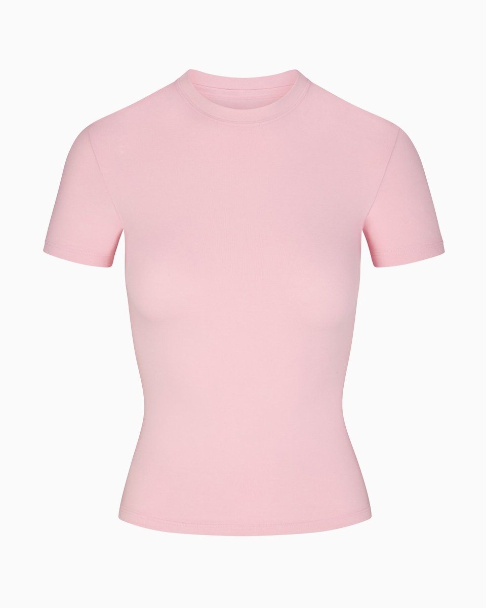 Orchid Pink Mid Tee - Soft Cotton Casual Top