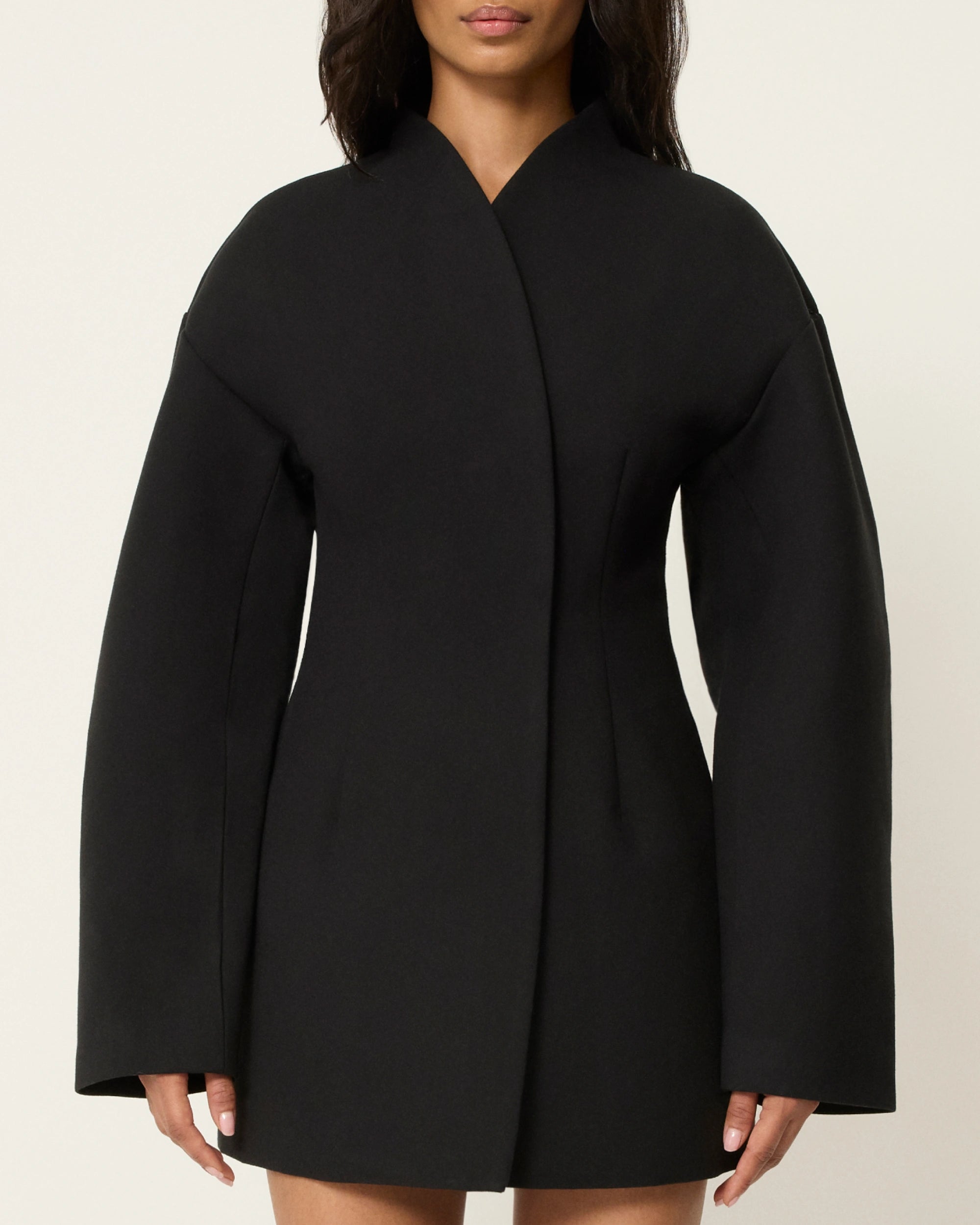 Black Mini Dress - Tailored Fit for Evening Wear