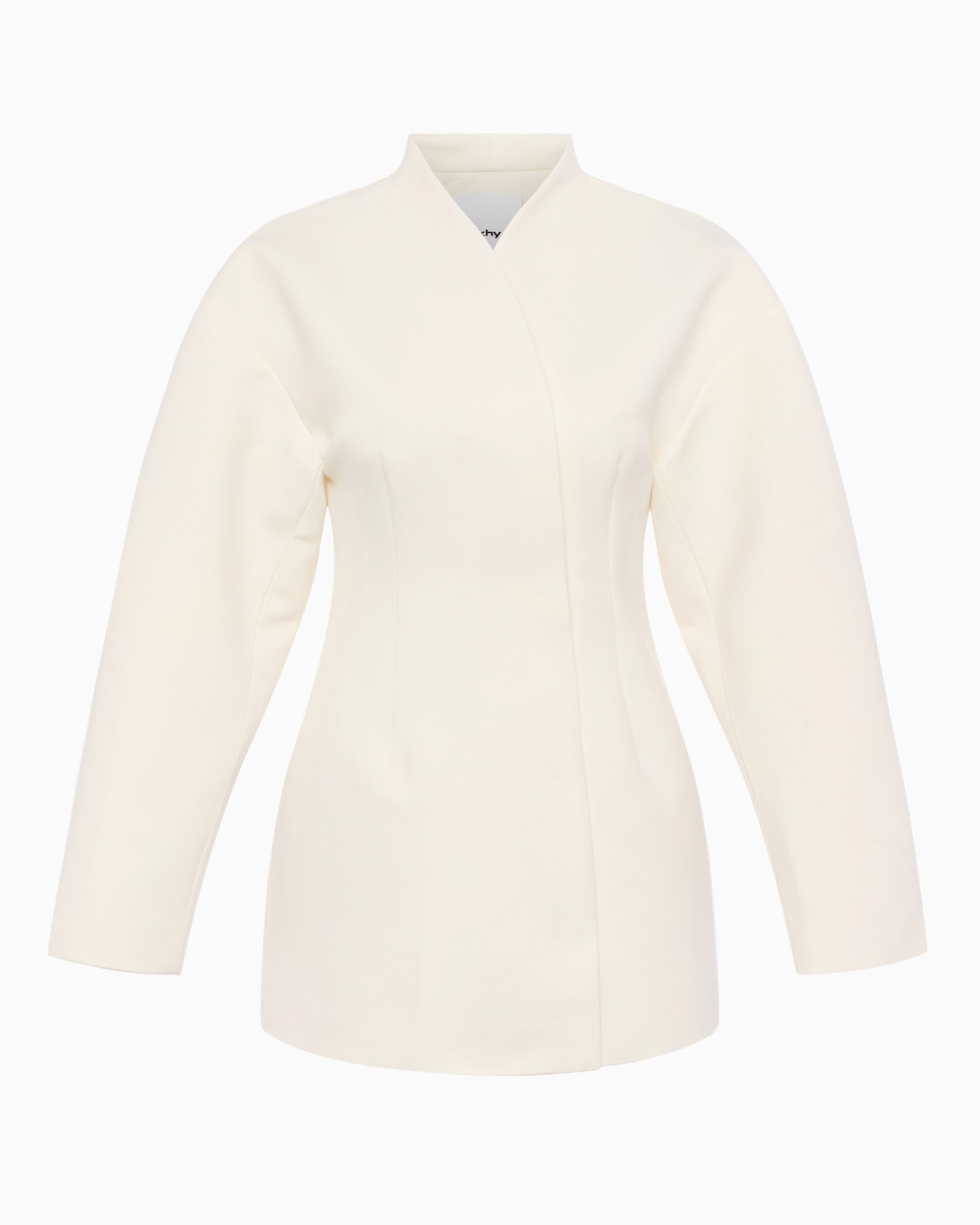 Warm White Tailored Mini Dress