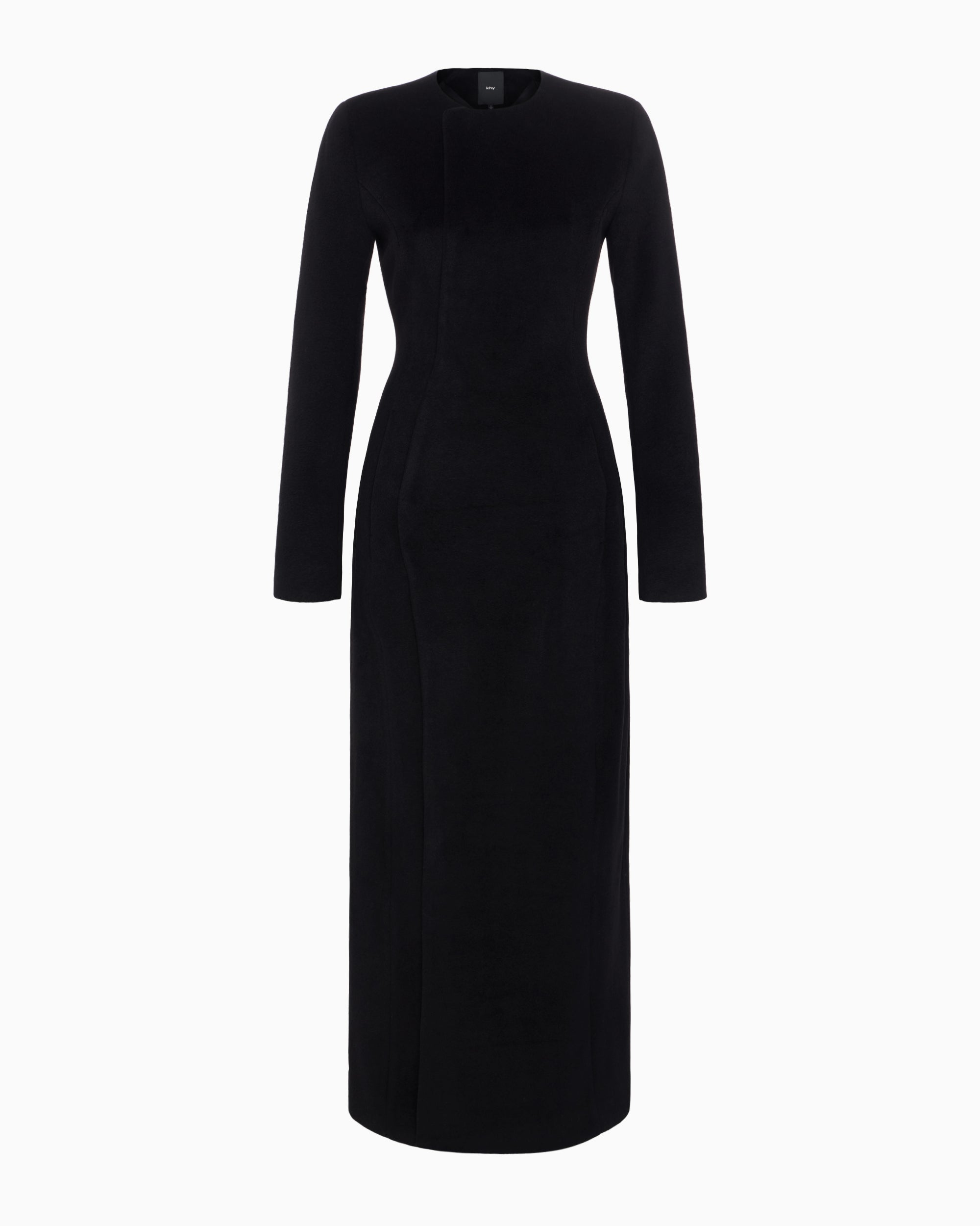 Black Tailored Long Coat for Men & Women
