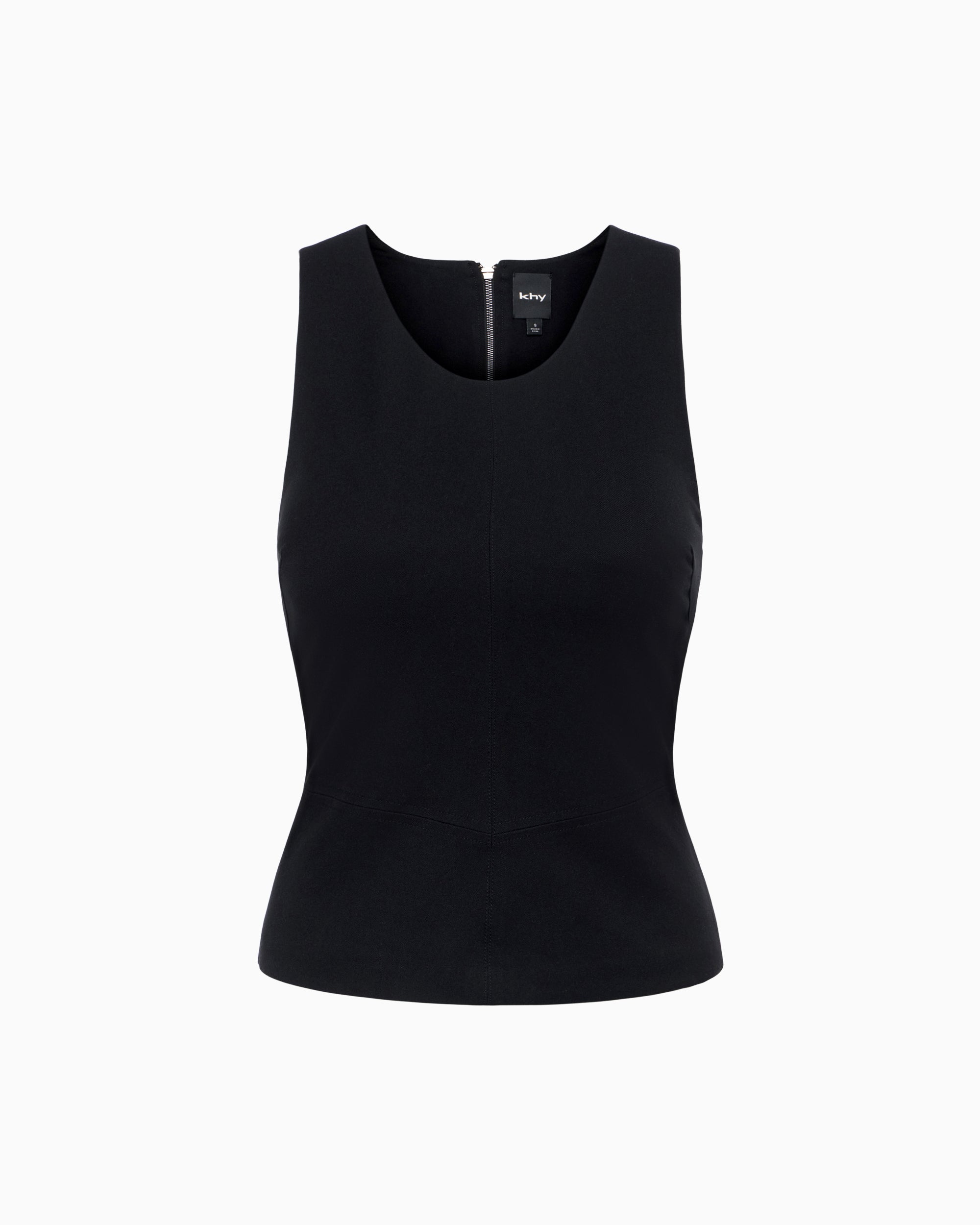 Black Tailored Tank Top for Men & Women