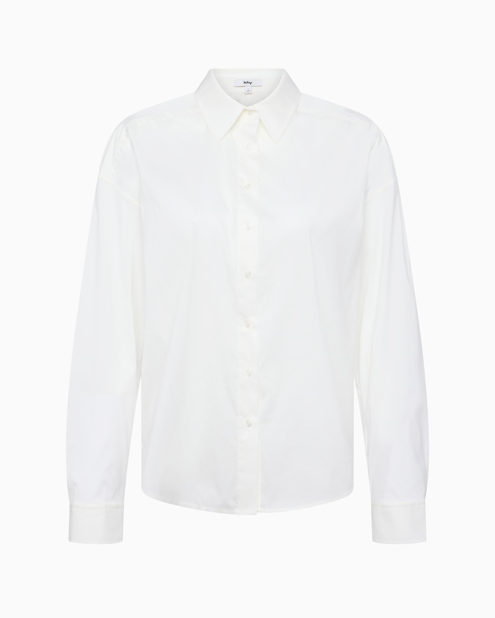 White Oversized Button-Down Shirt