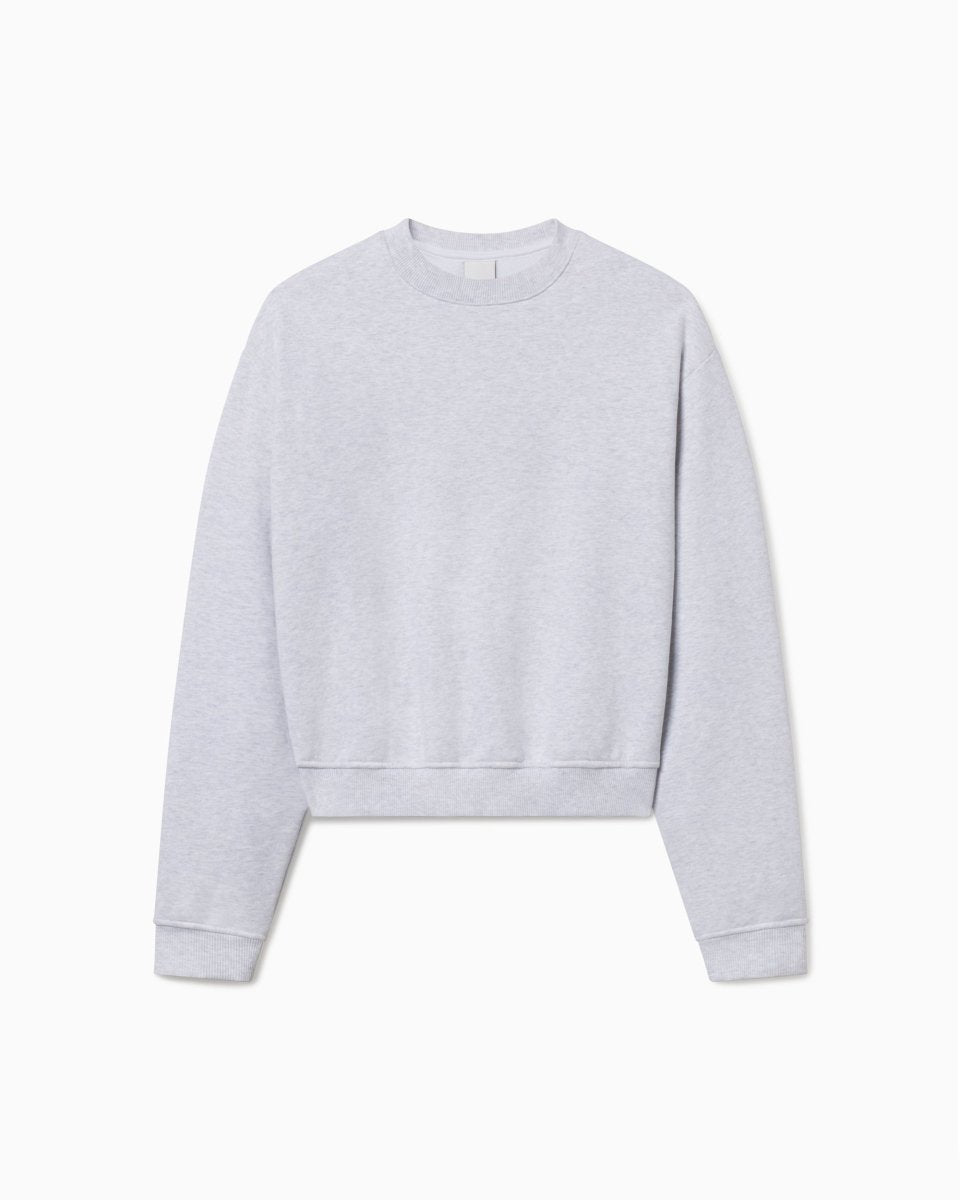 Light Grey Fleece Crewneck Sweatshirt