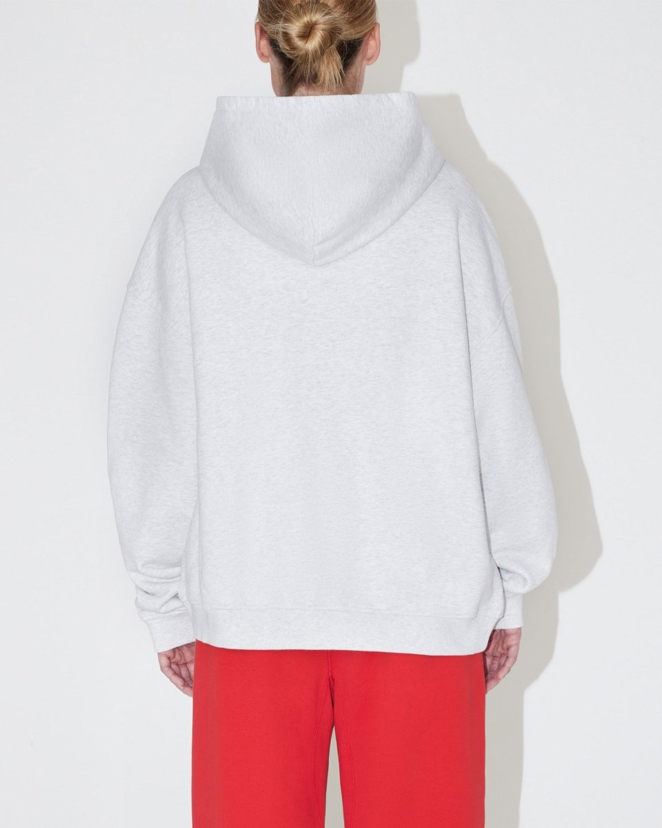 Light Grey Oversized Fleece Hoodie