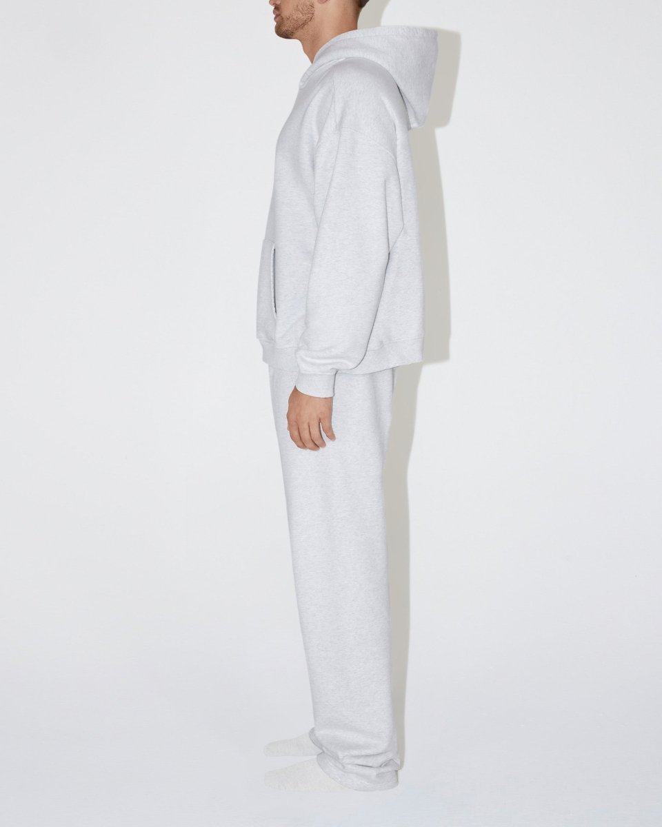 Light Grey Oversized Fleece Hoodie