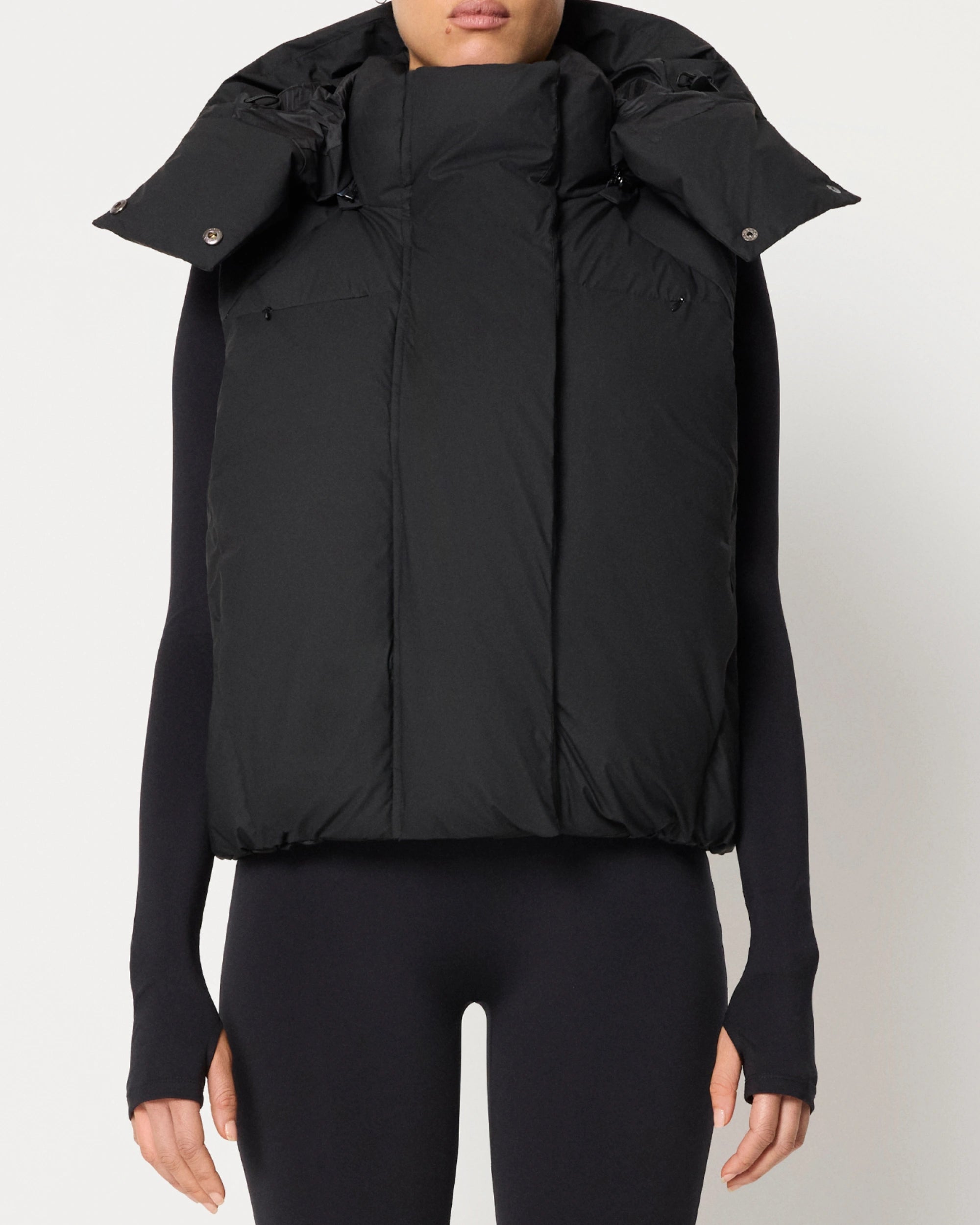 Black Puffer Vest for Men & Women