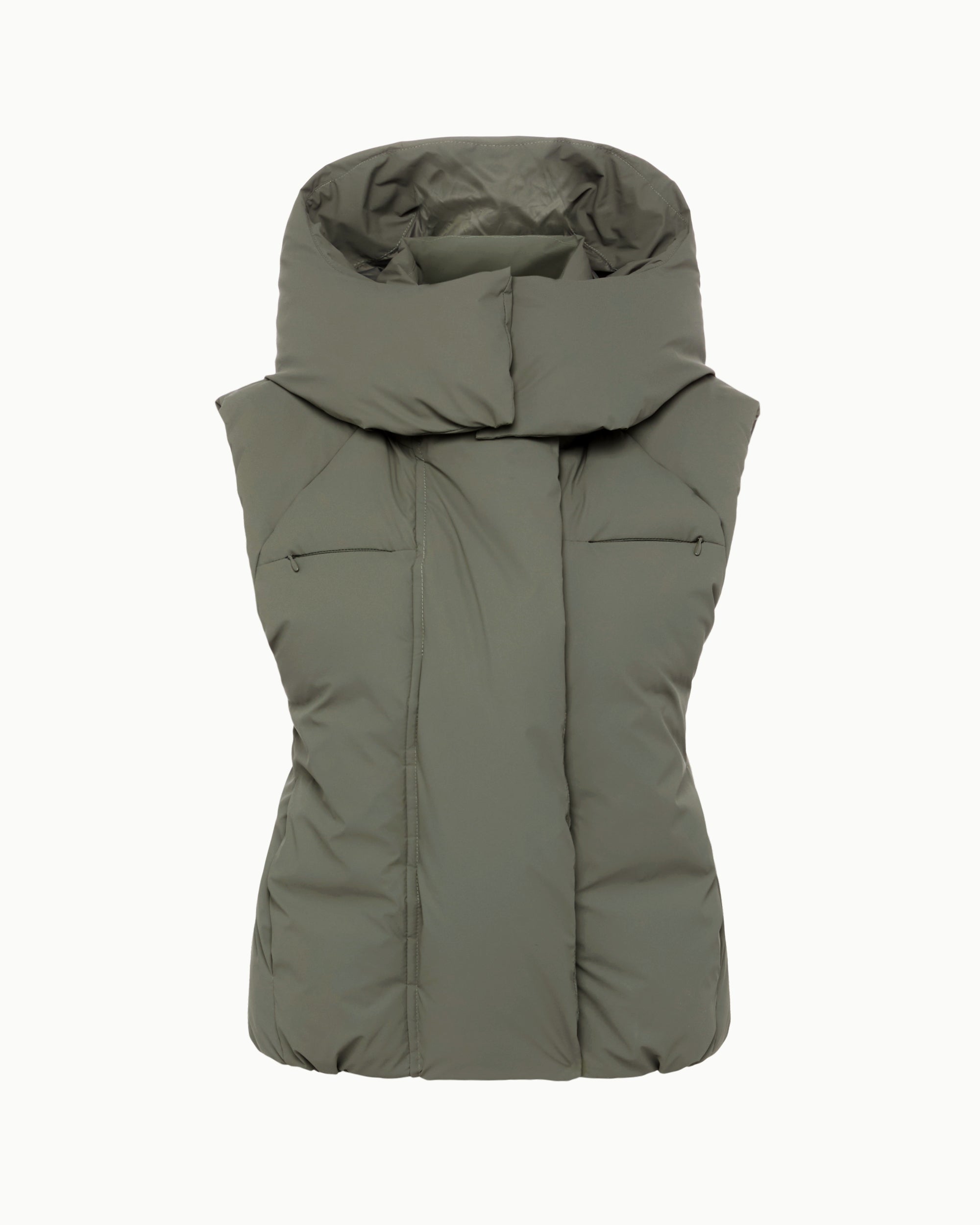 Dusty Olive Puffer Vest for Men & Women