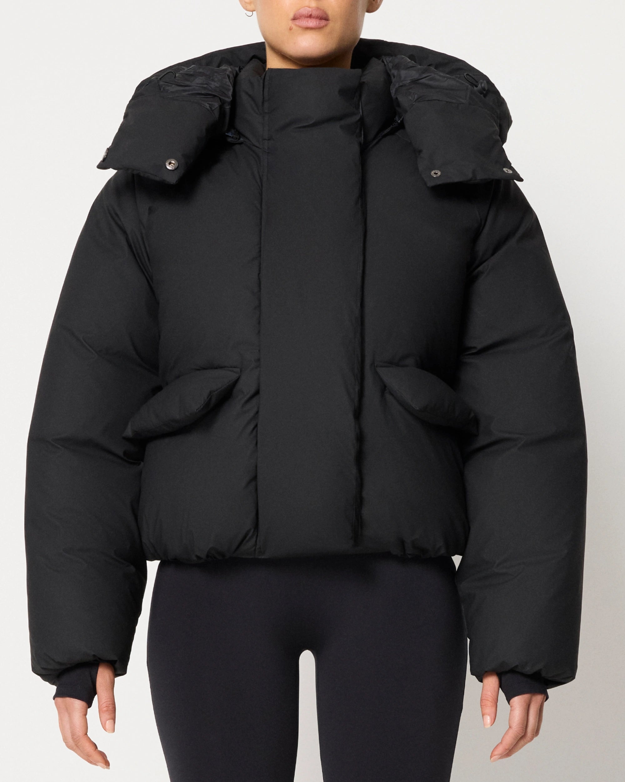 Classic Black Puffer Jacket for Winter