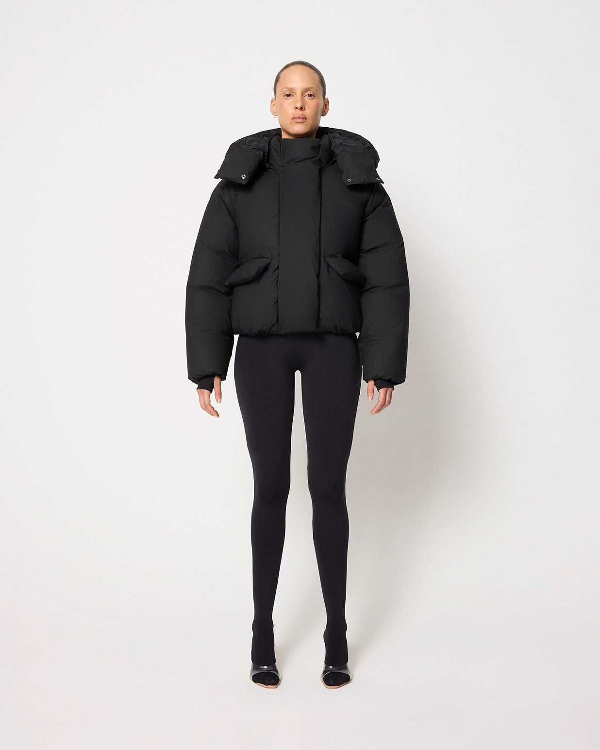 Classic Black Puffer Jacket for Winter