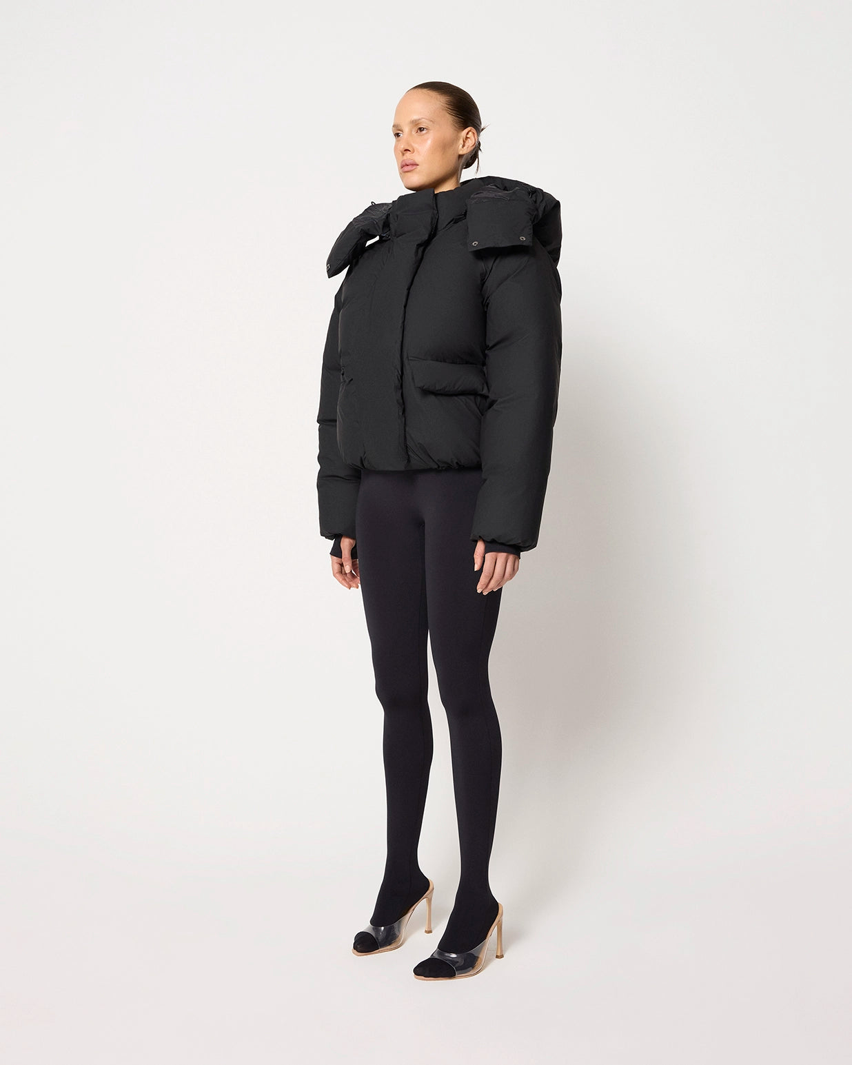 Classic Black Puffer Jacket for Winter