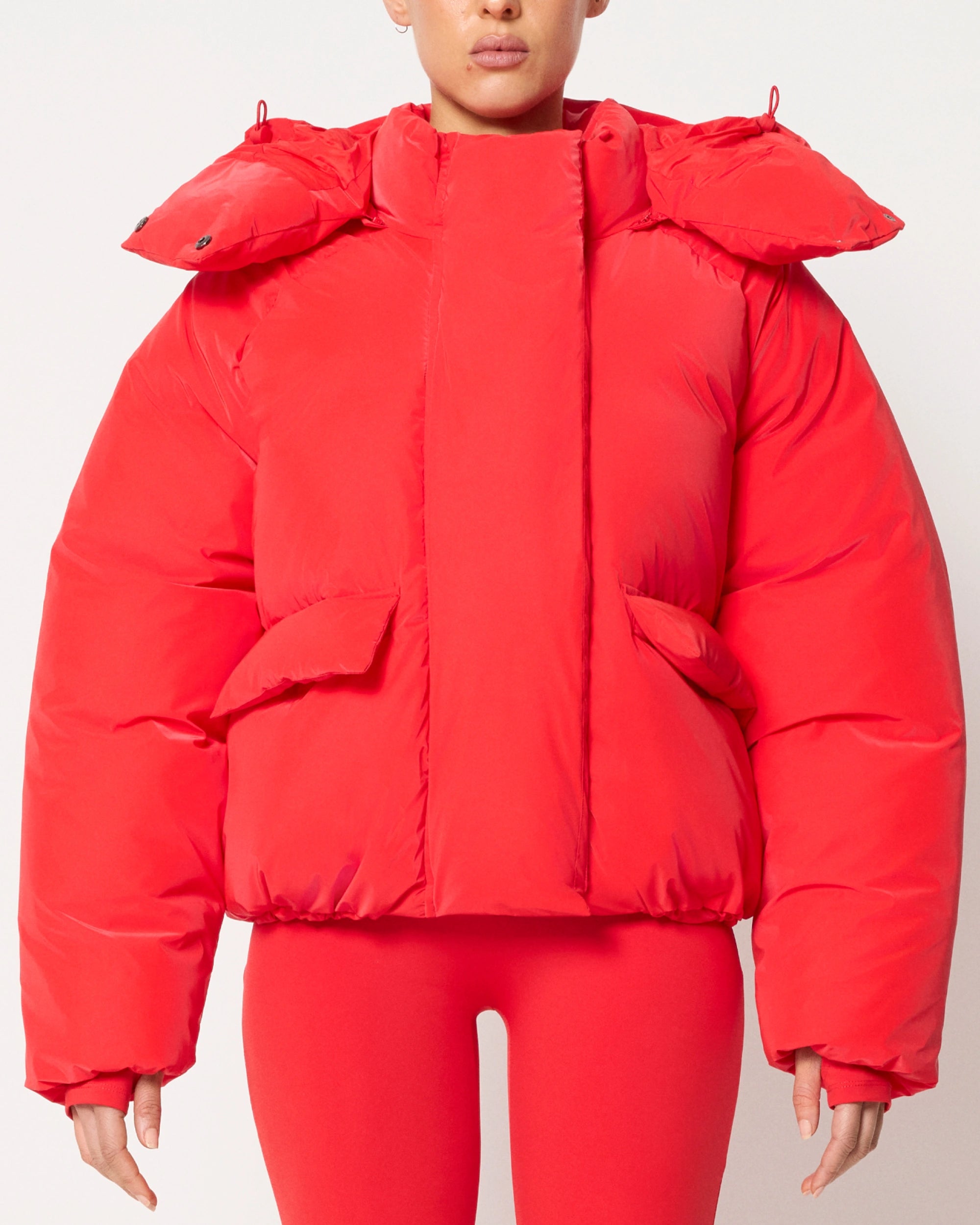 Scarlet Puffer Jacket for Cold Weather