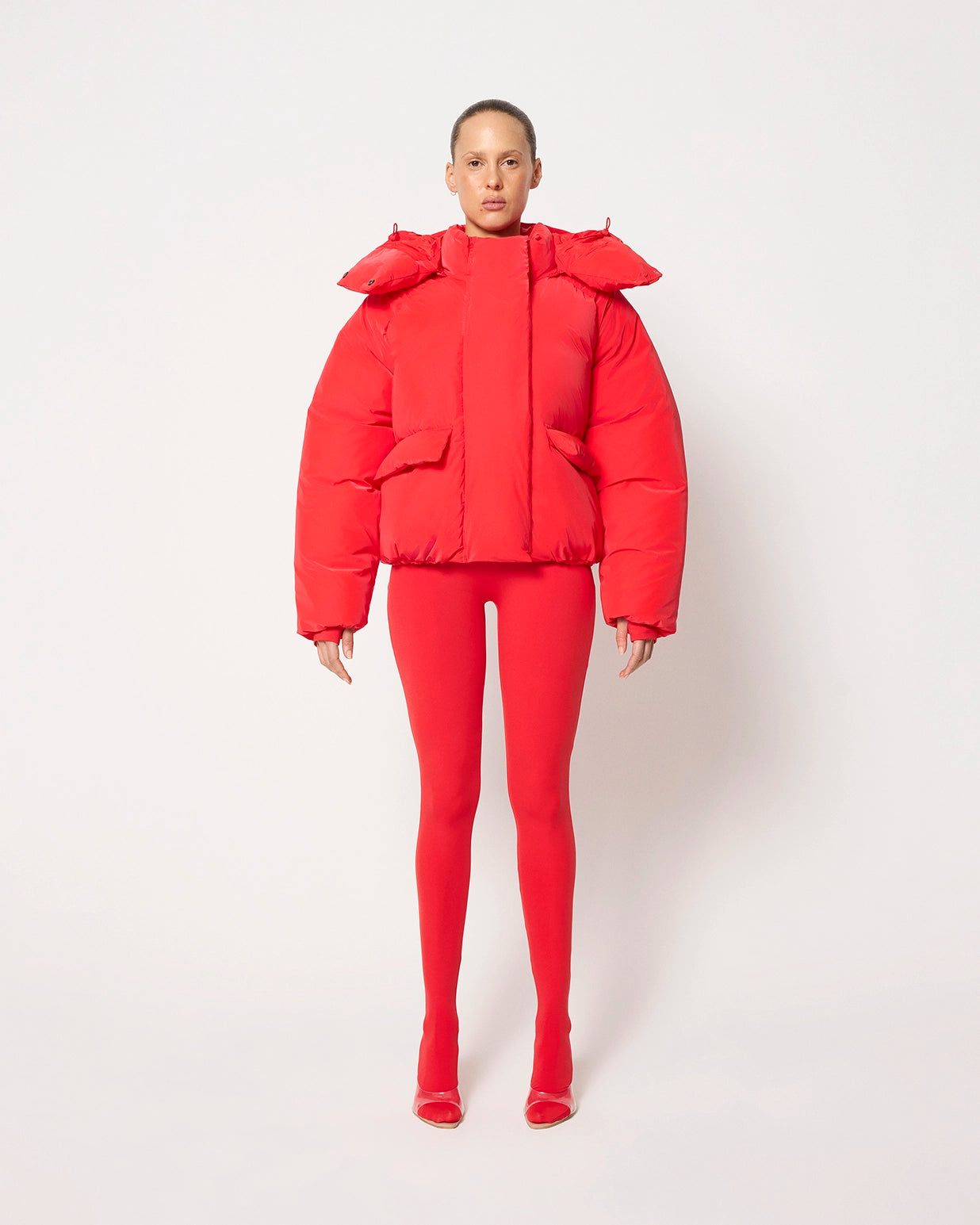 Scarlet Puffer Jacket for Cold Weather
