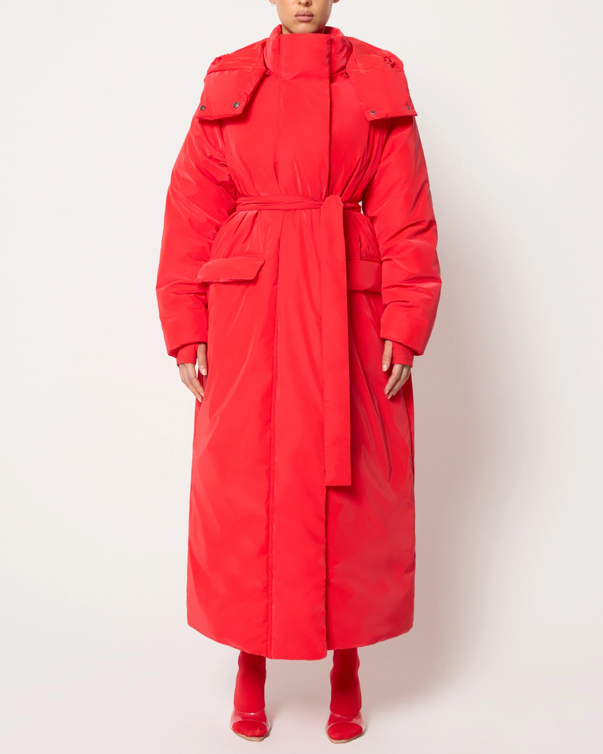 Scarlet Puffer Jacket for Winter Warmth