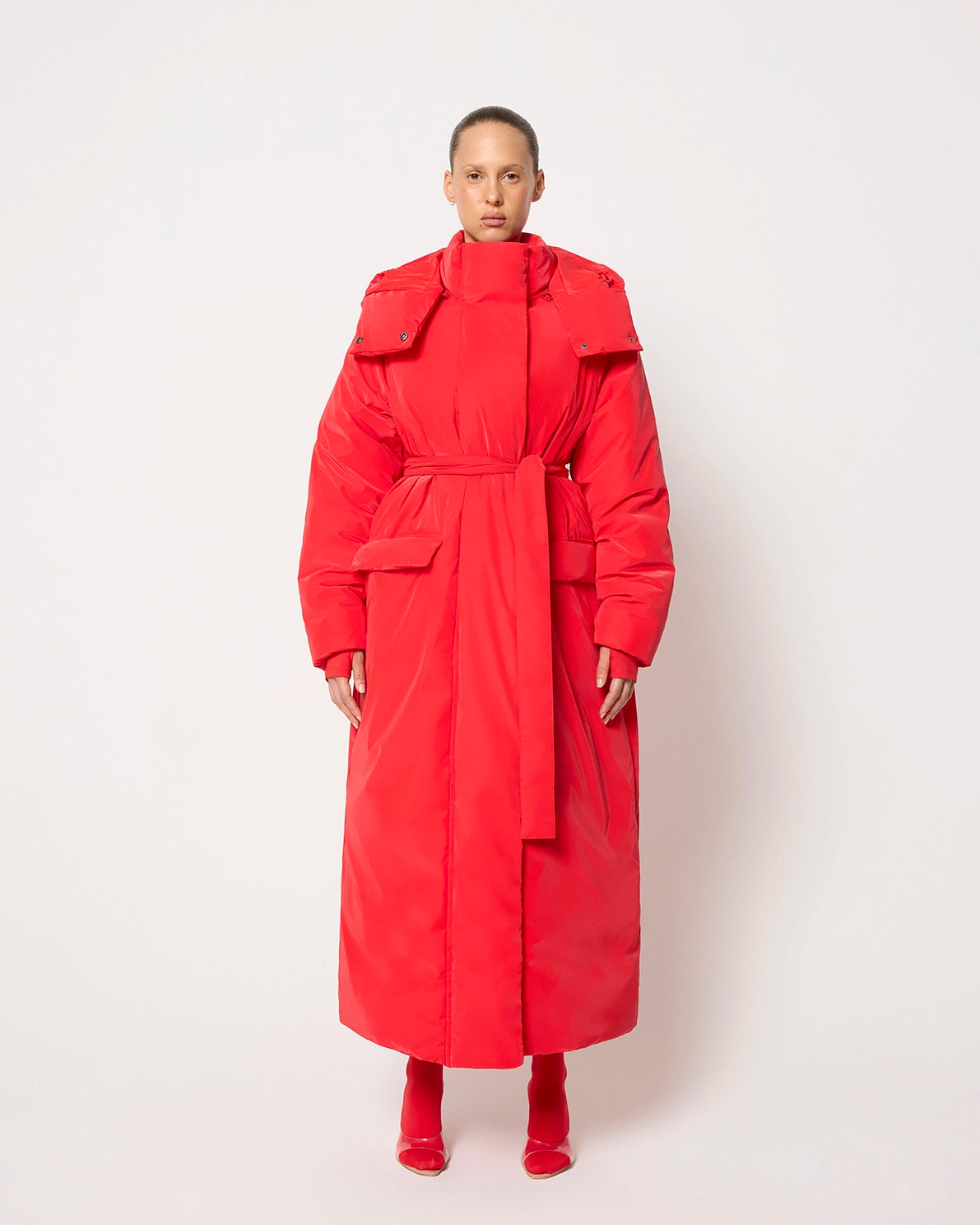 Scarlet Puffer Jacket for Winter Warmth
