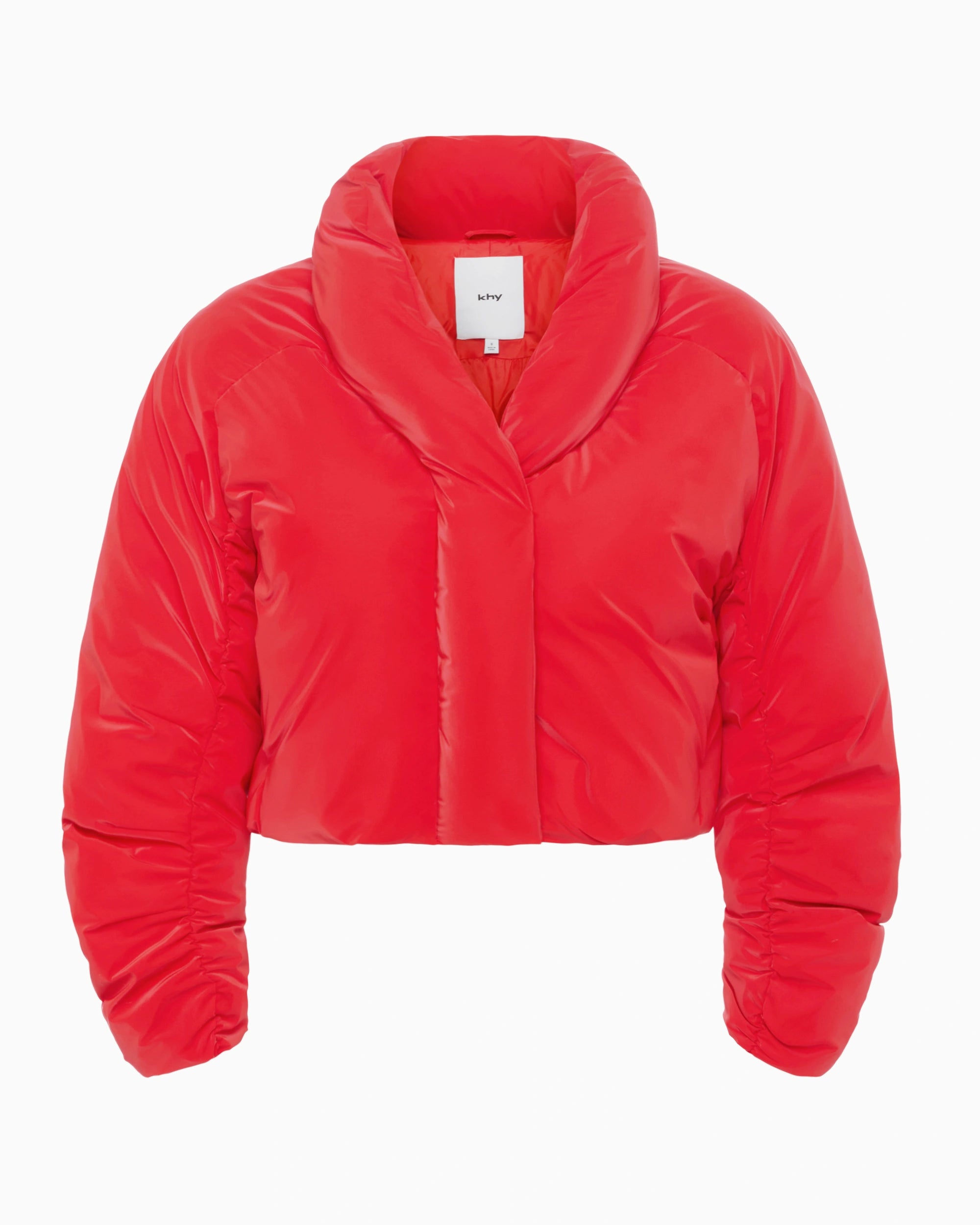 Scarlet Cropped Puffer Jacket for Women