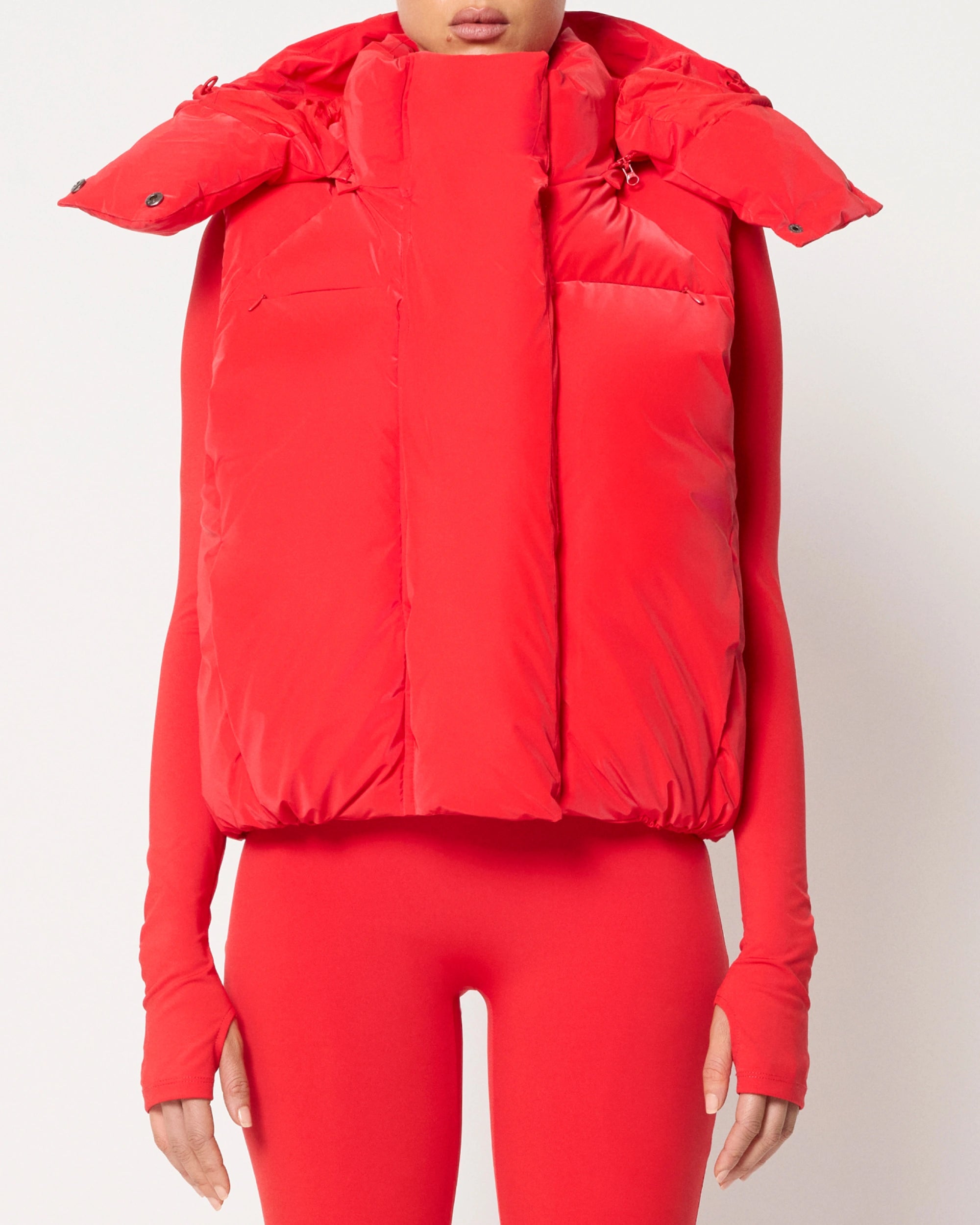 Scarlet Puffer Vest for Women – Lightweight Warmth