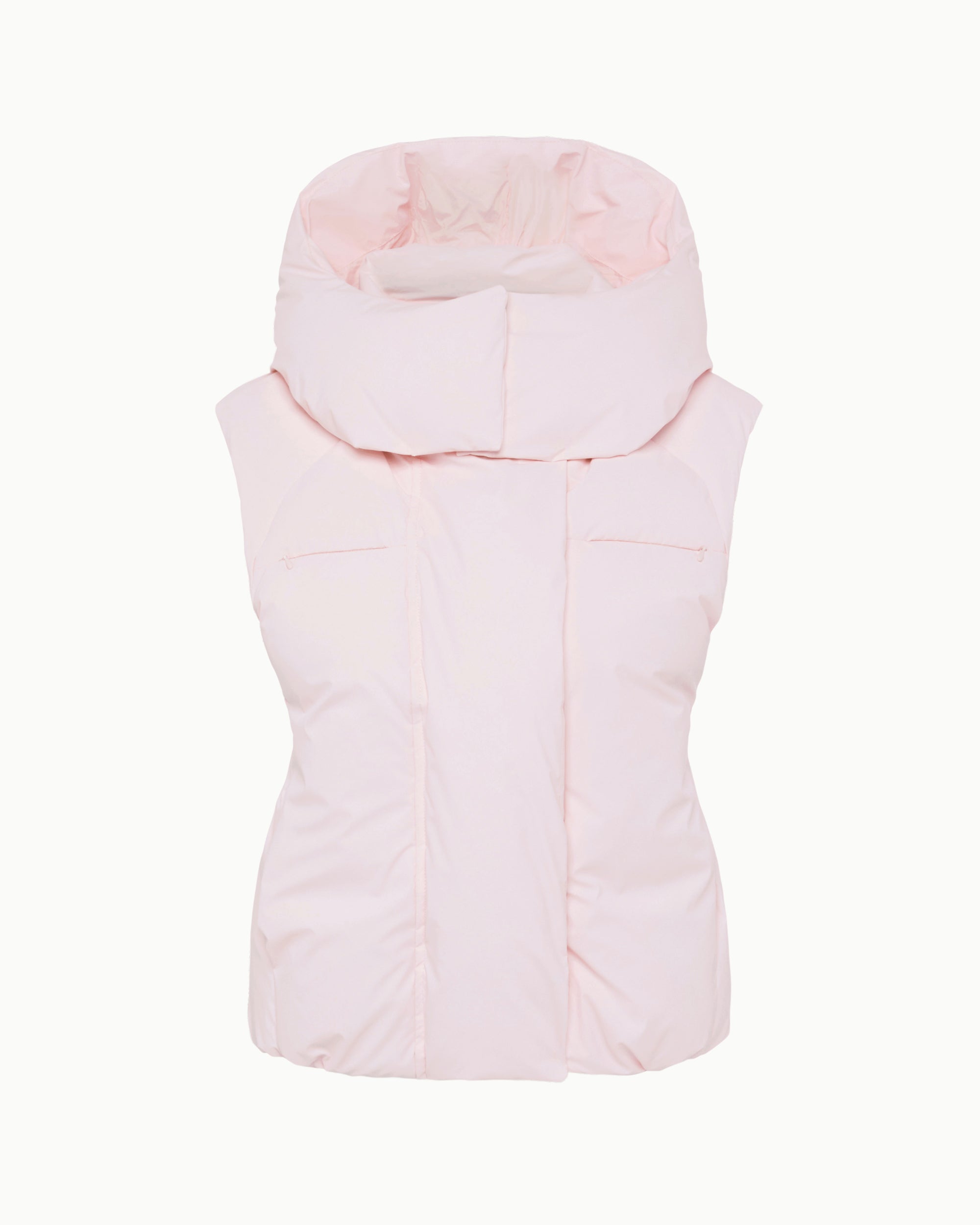 Powder Pink Puffer Vest for Women