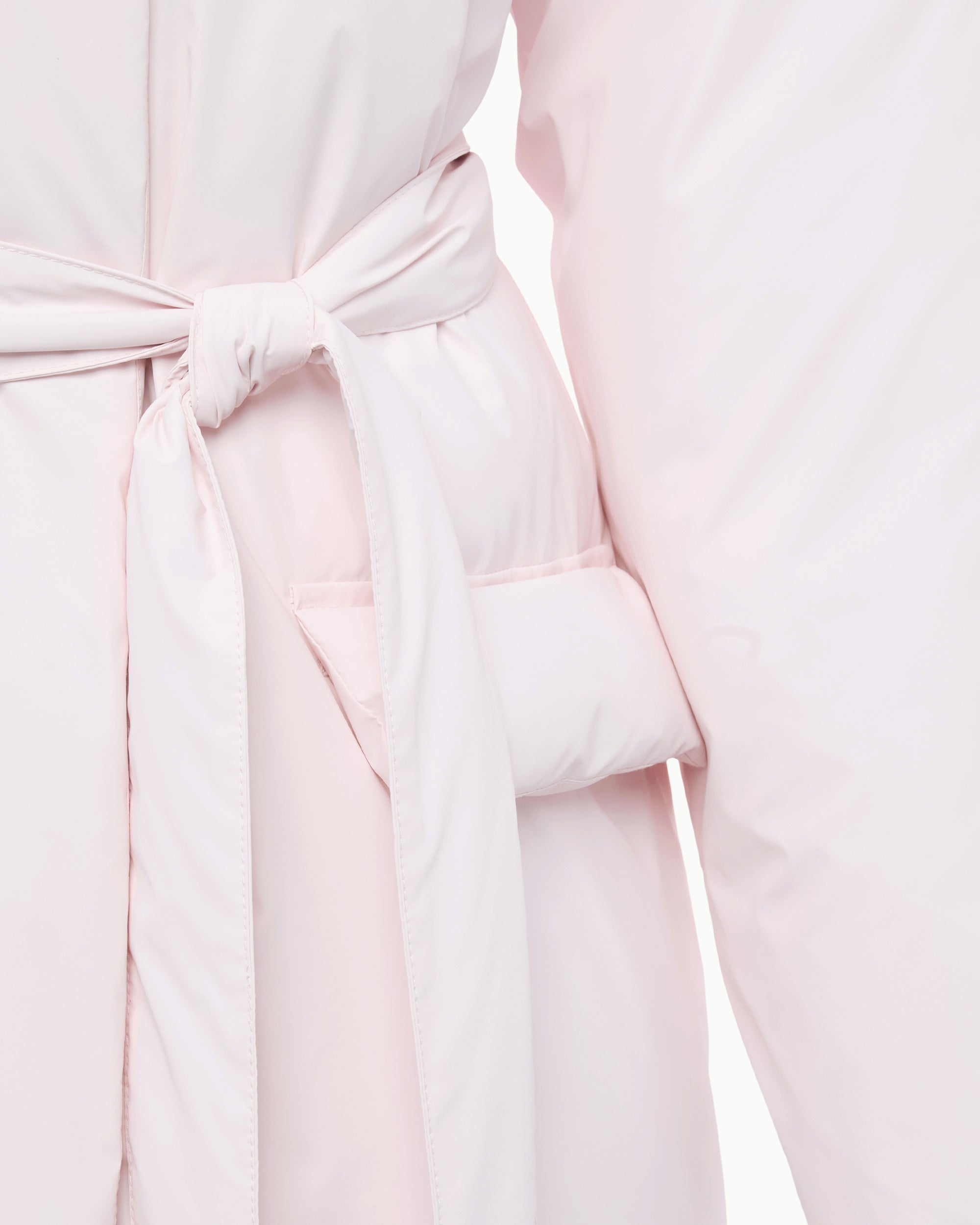 Powder Pink Puffer Jacket for Winter