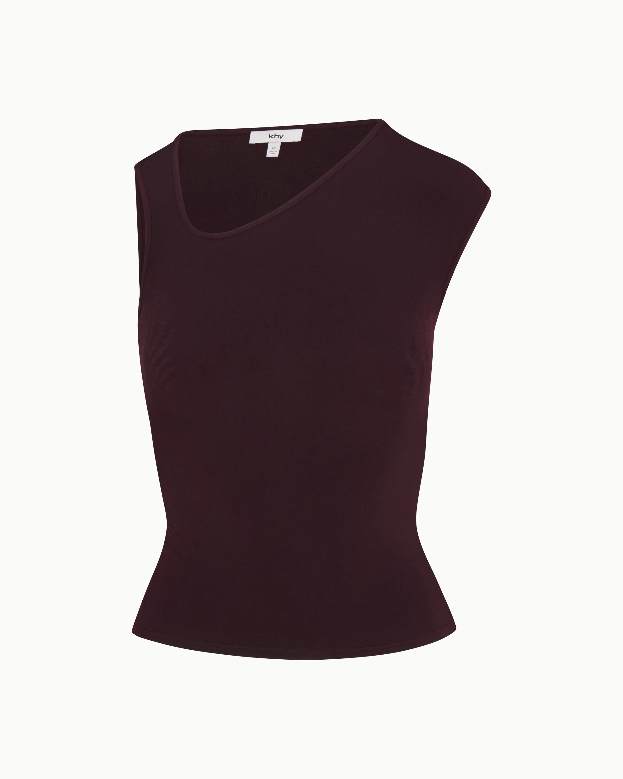 Black Cherry Asymmetrical Tank Top
