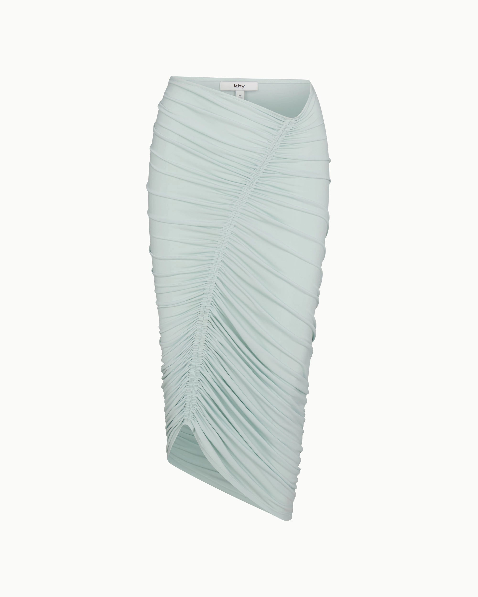 Surf Spray Asymmetrical Ruched Skirt for Women