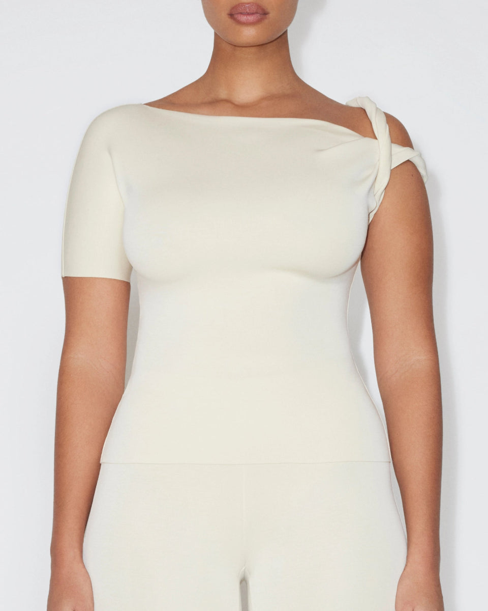 Stone Stretch Suede Twist Top for Women