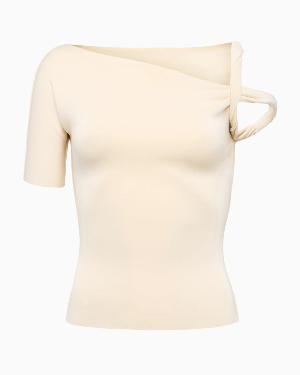 Stone Stretch Suede Twist Top for Women