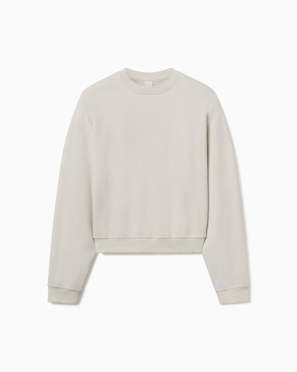 Ecru Fleece Crewneck Sweatshirt