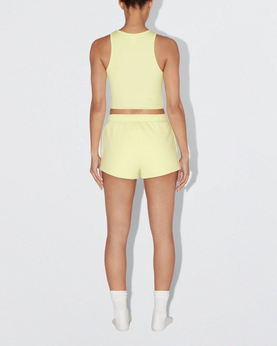 Limoncello Cropped Ribbed Tank Top