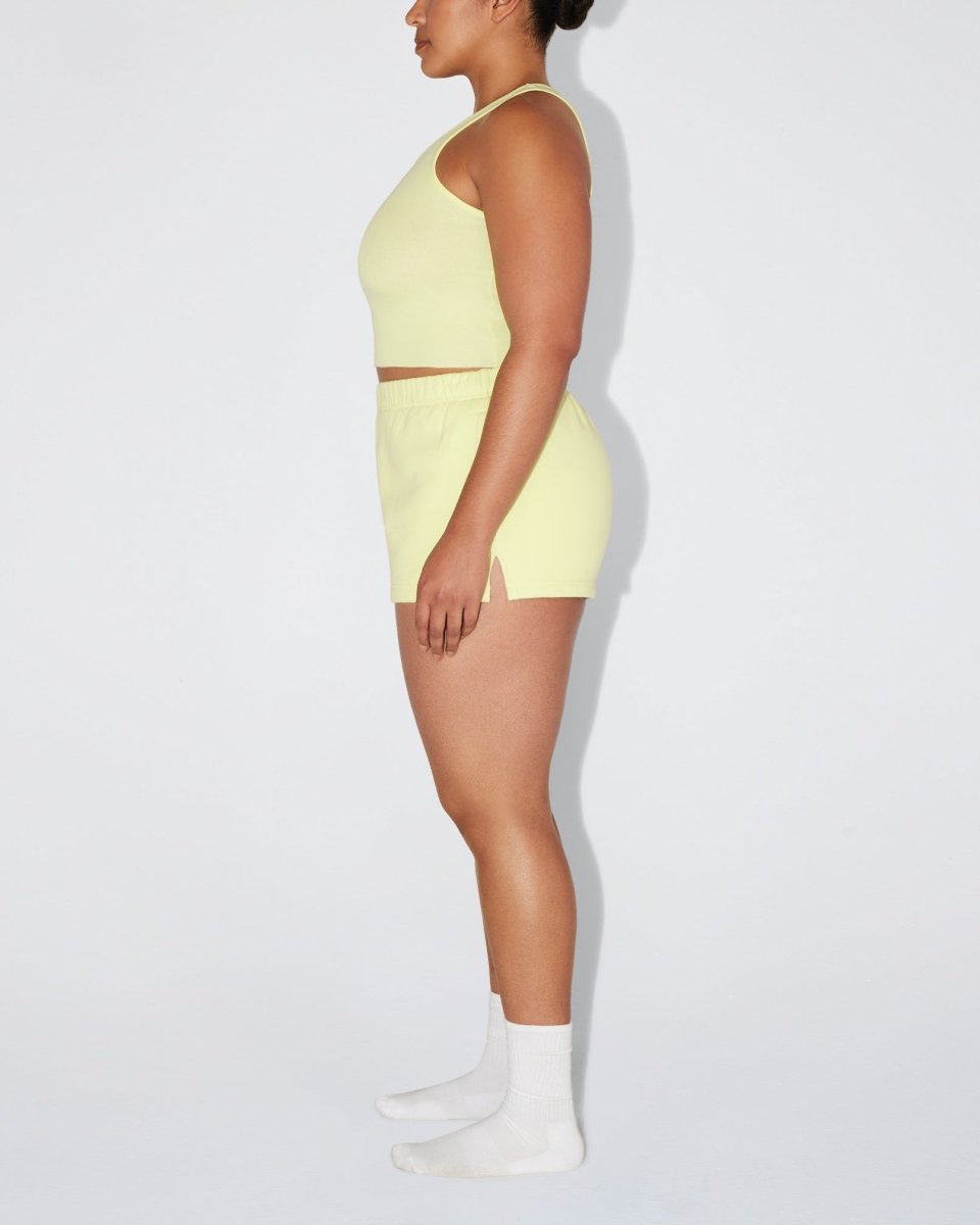 Limoncello Cropped Ribbed Tank Top