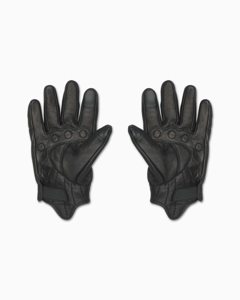 Black Motorcycle Riding Gloves for Men