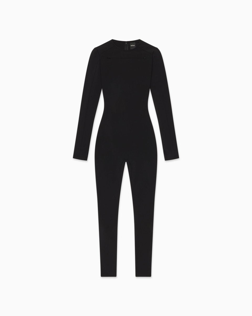 Black Long Sleeve Catsuit for Dance & Performance
