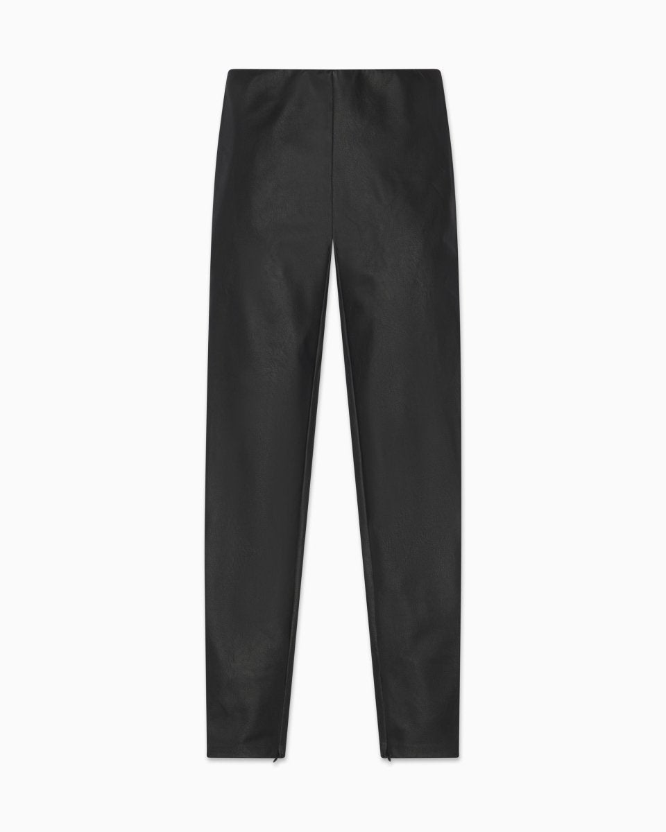 Black Faux Leather Leggings for Women