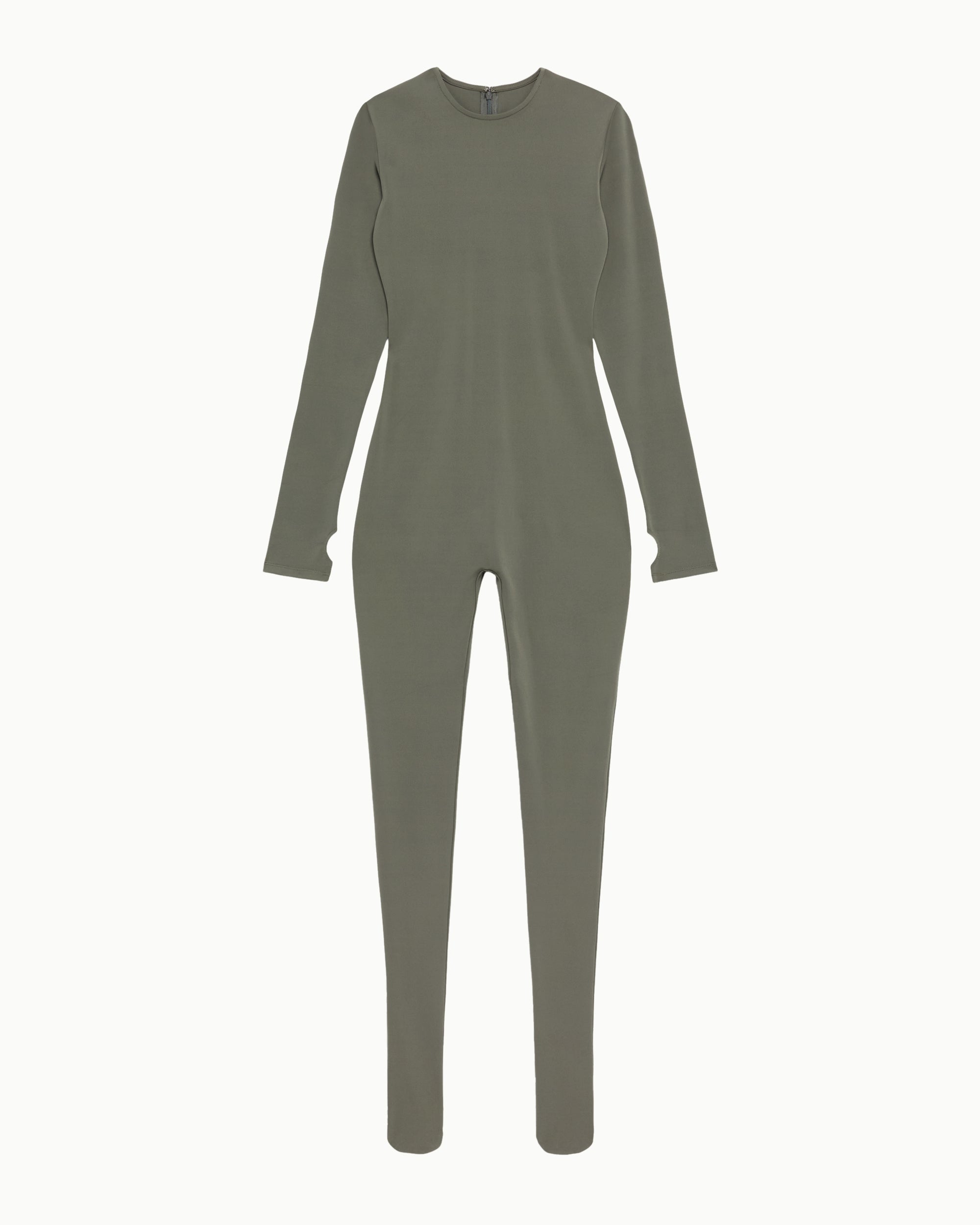 Dusty Olive Long Sleeve Baby Footed Pajama