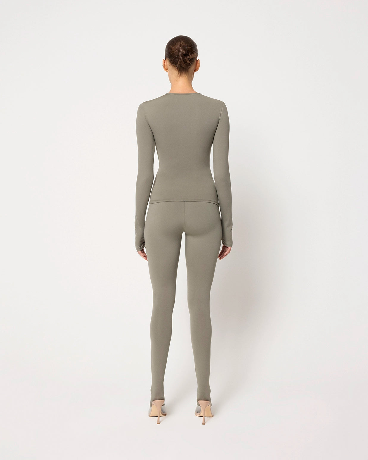 Dusty Olive Footed Leggings for Comfort & Style