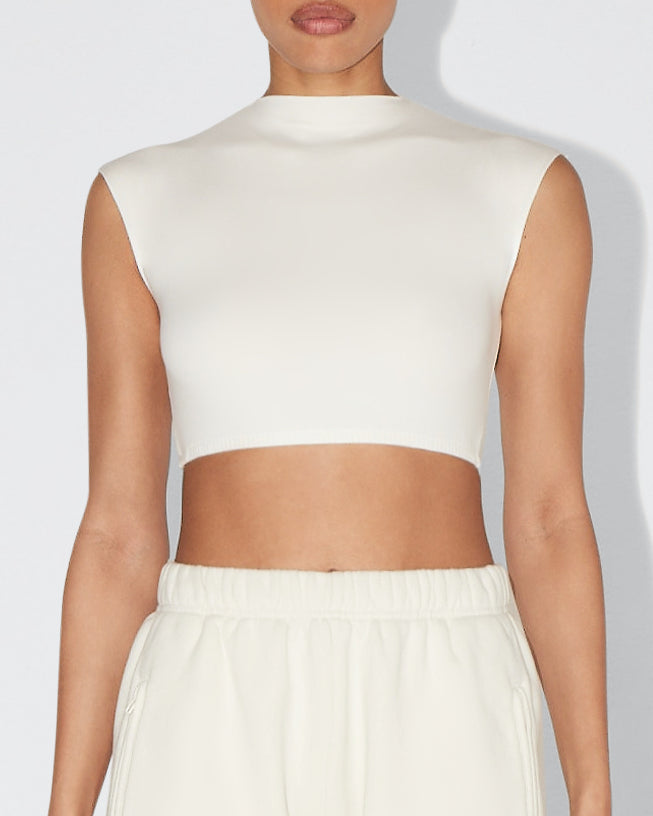 Classic Ecru Micro Tee – Soft & Lightweight