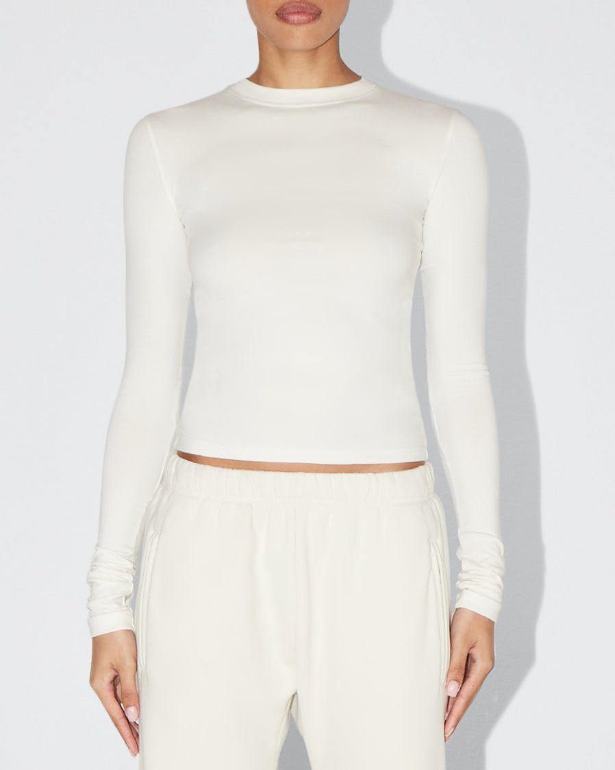 Classic Ecru Long Sleeve T-Shirt