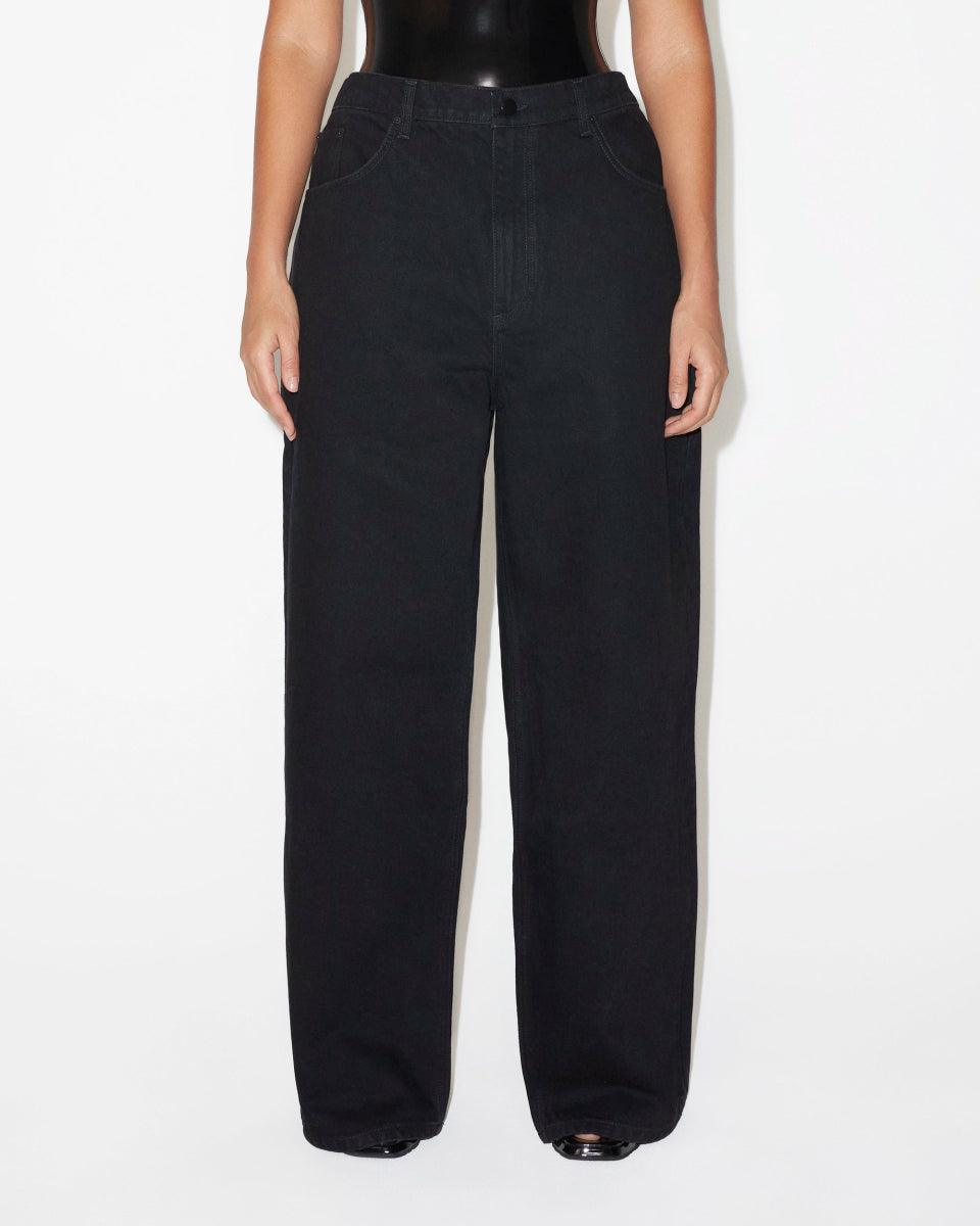 Black Low Rise Classic Denim Jeans